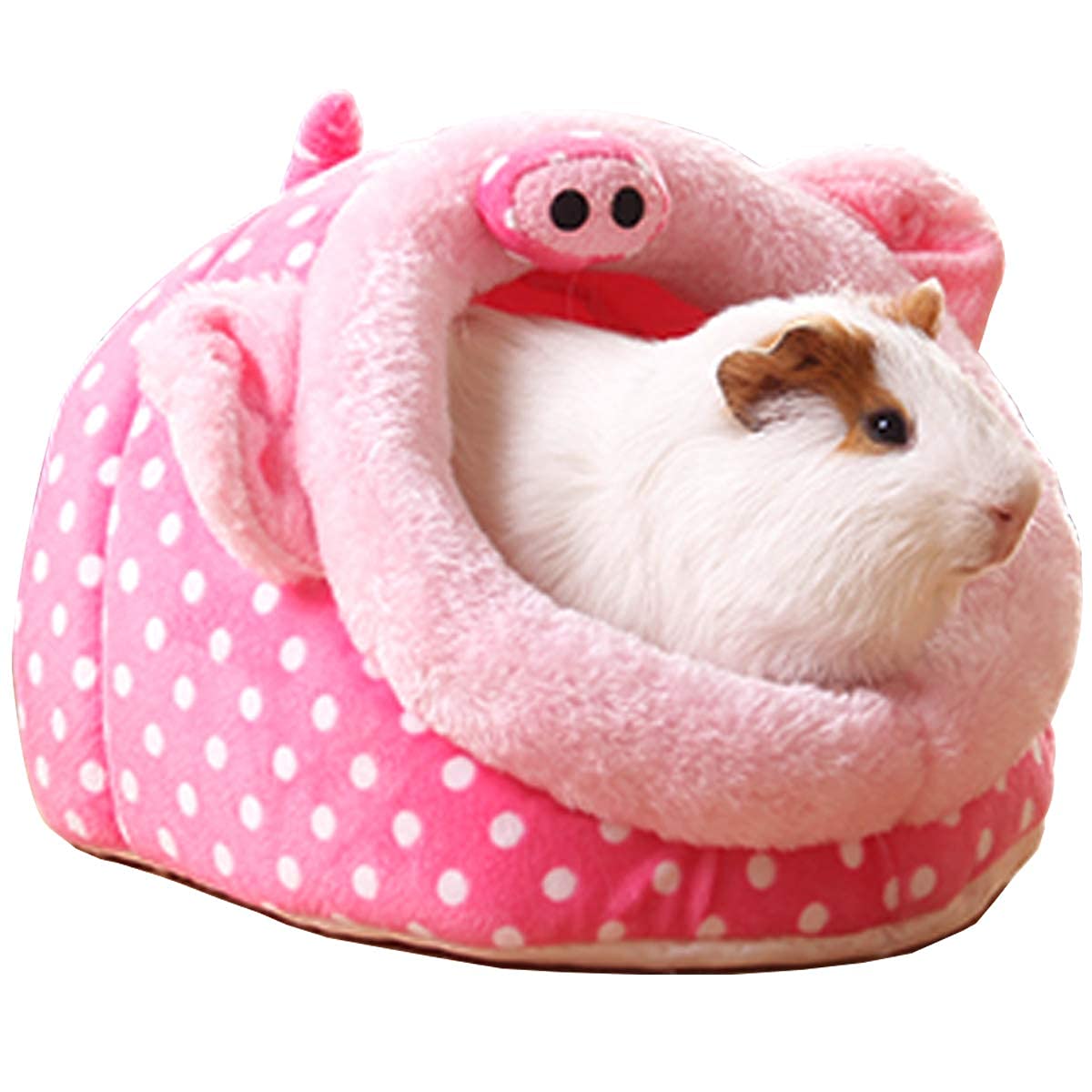 Leftstarer Guinea Pig Rat Bed And Hideout For Ferret Hedgehog Sleep And Hide, Hamster Small Pet Animals Supplies Toy Cage Accessories Nest（1-L）