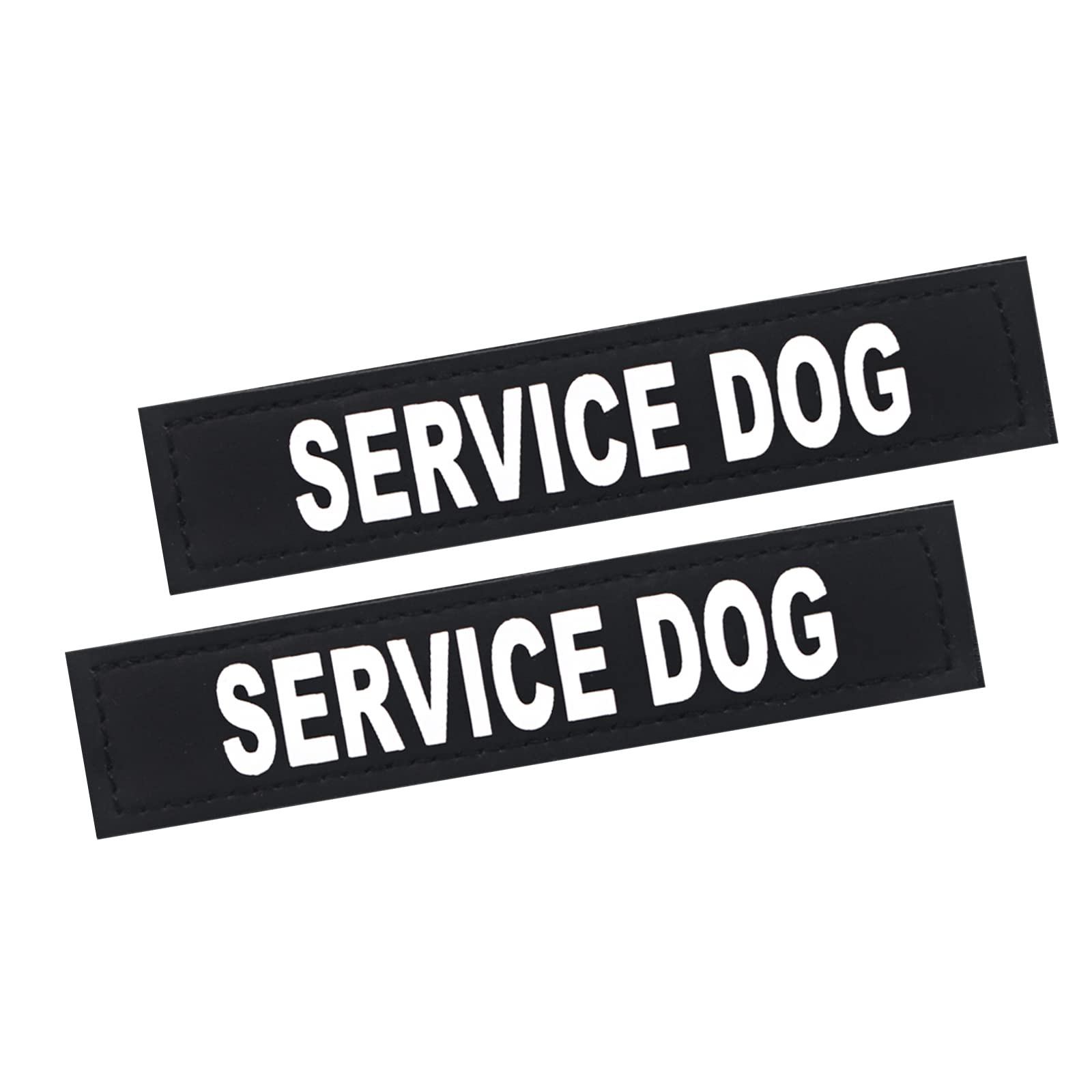 2Pack Service Dog Patch, Removable Patches With Hook Backing For Dog Harness, Dog Vest Patches, In Training Dog Patch, Black, Se