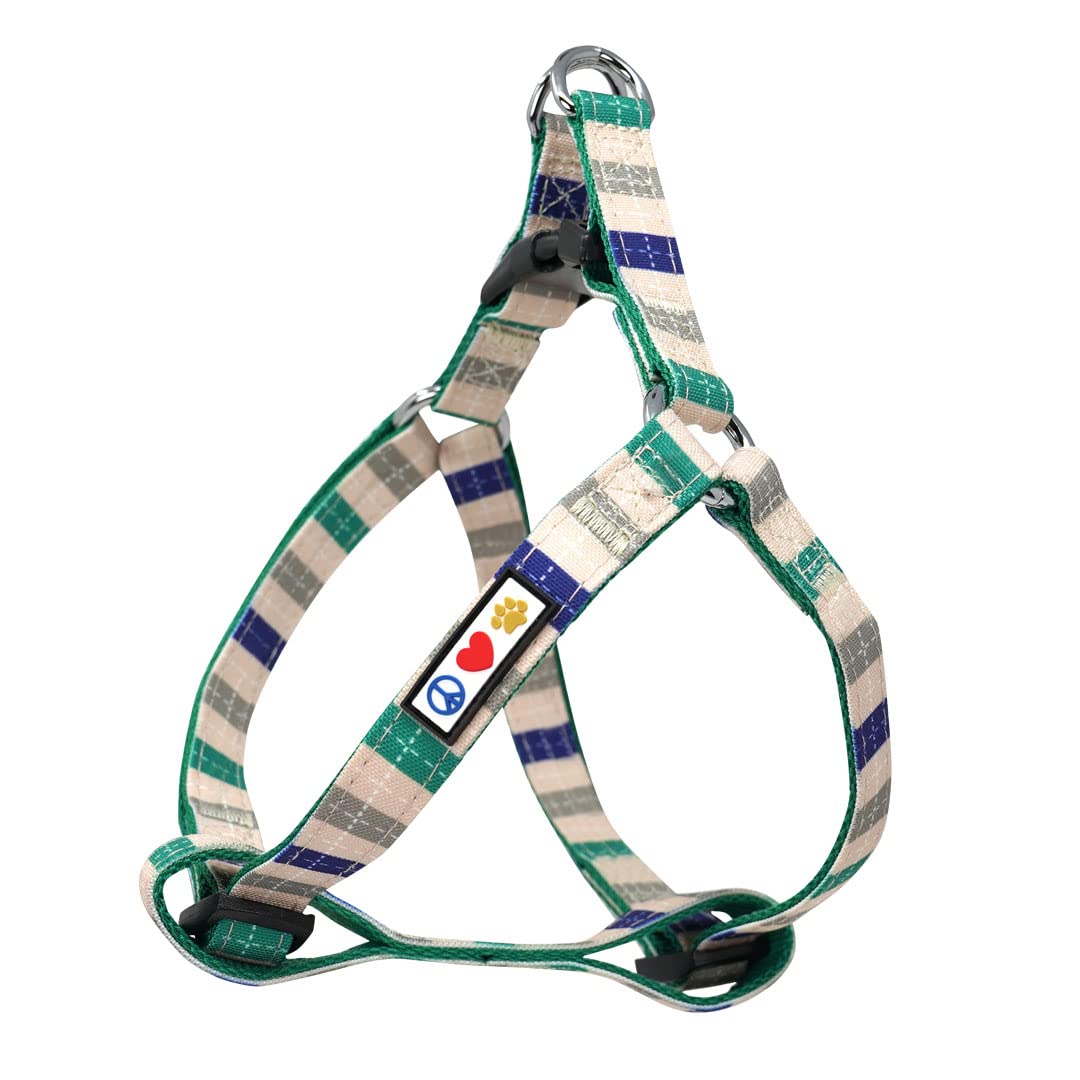 Pawtitas Pet Adjustable Solid Color Step In Puppy/Dog Harness 6 Feet Matching Collar And Harness Sold Separately Extra Small Gre