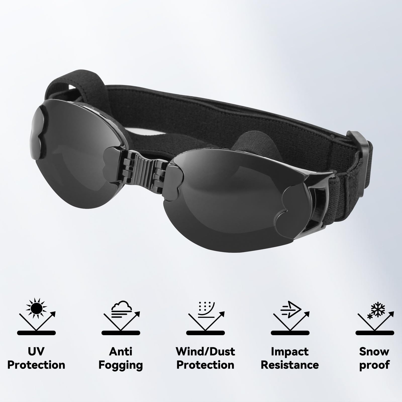 Namsan Dog Goggles Medium Breed, Uv Protection, Adjustable Nose Bridge, Anti-Fog Dog Sunglasses For Small To Medium Dogs, Outdoo