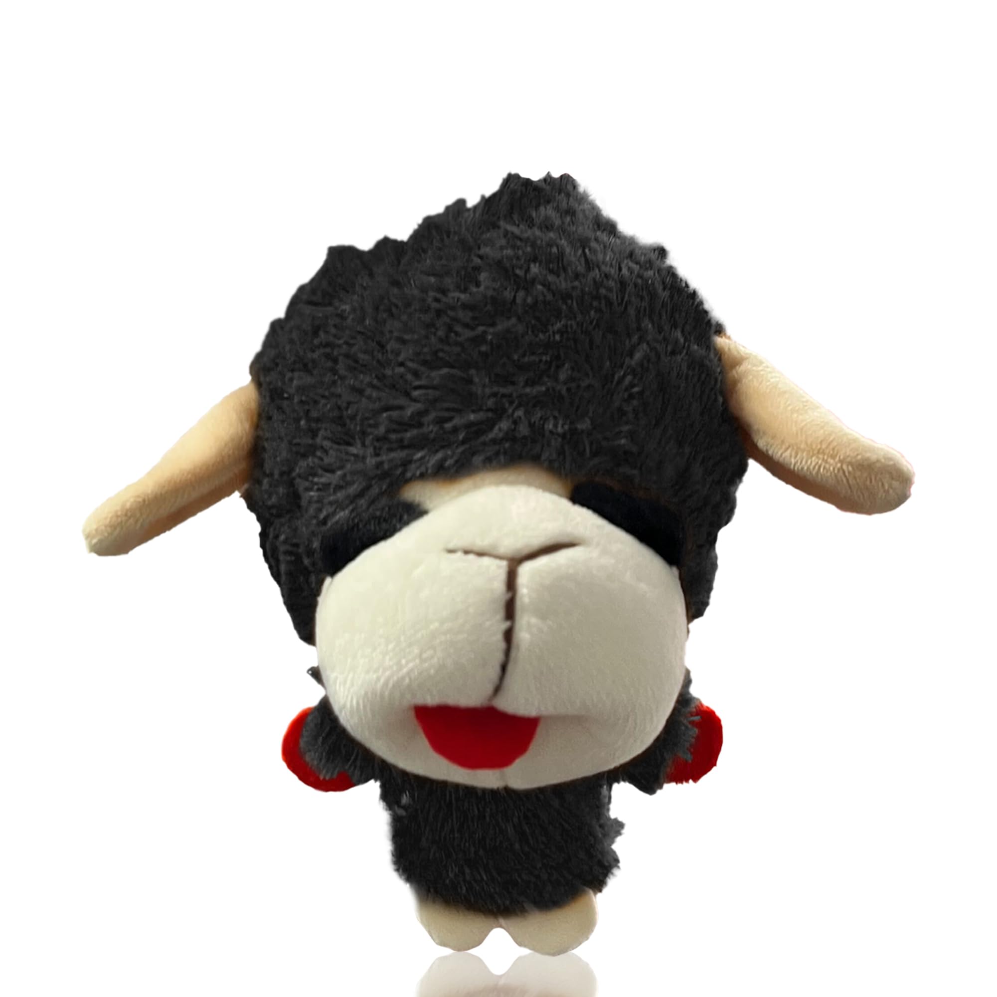 Multipet Knobby Noggins Dog Toy Lamb Chop | Lambchop Knobby Noggins Knobby | Noggins Squeaky Dog Toy Plush | 5'' | Officially Li