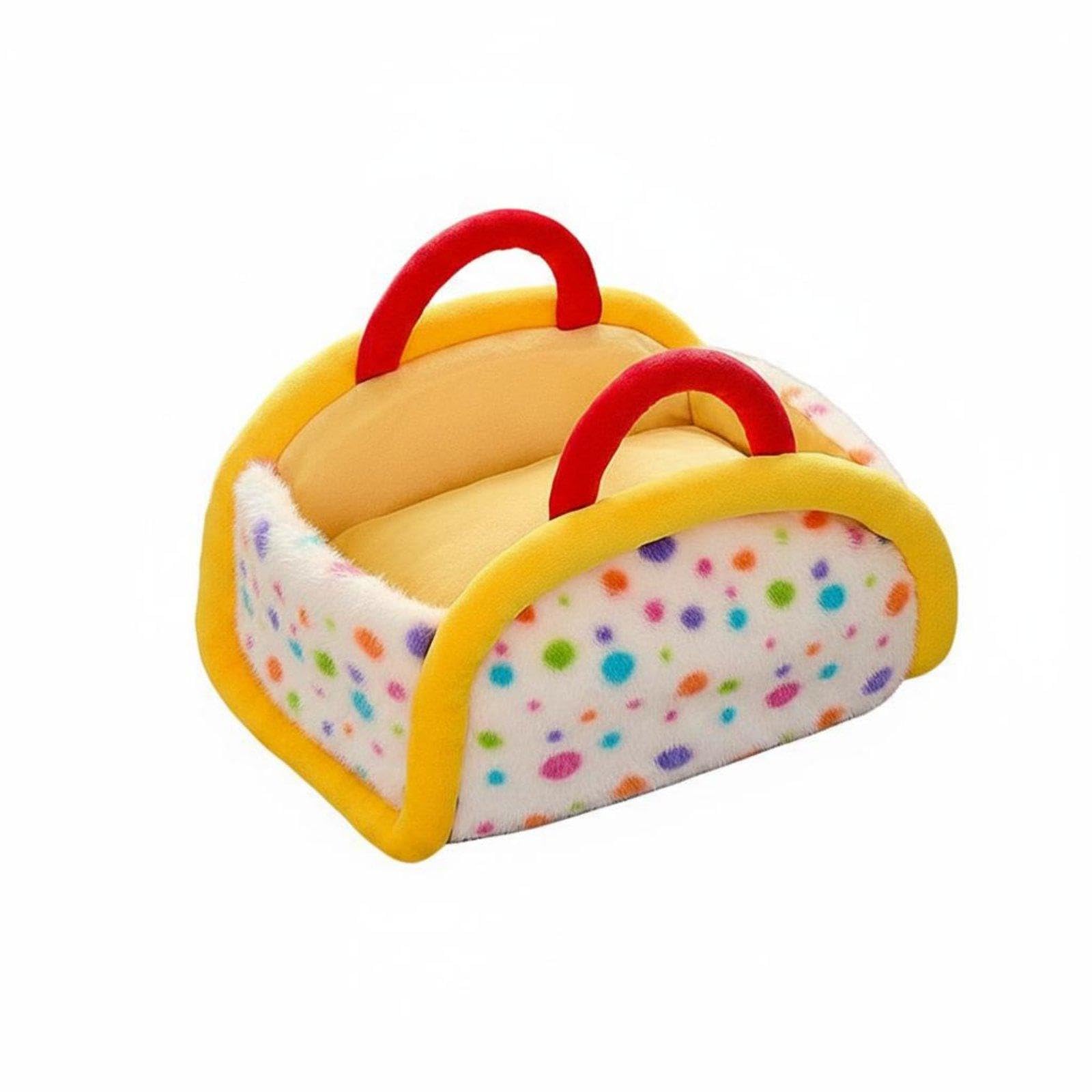 Semi Enclosed Pet Bed All Season Portable Pet Bed Privacy Cover Soft Cat Nest for Cats, Small Dogs, Car, Travel Large