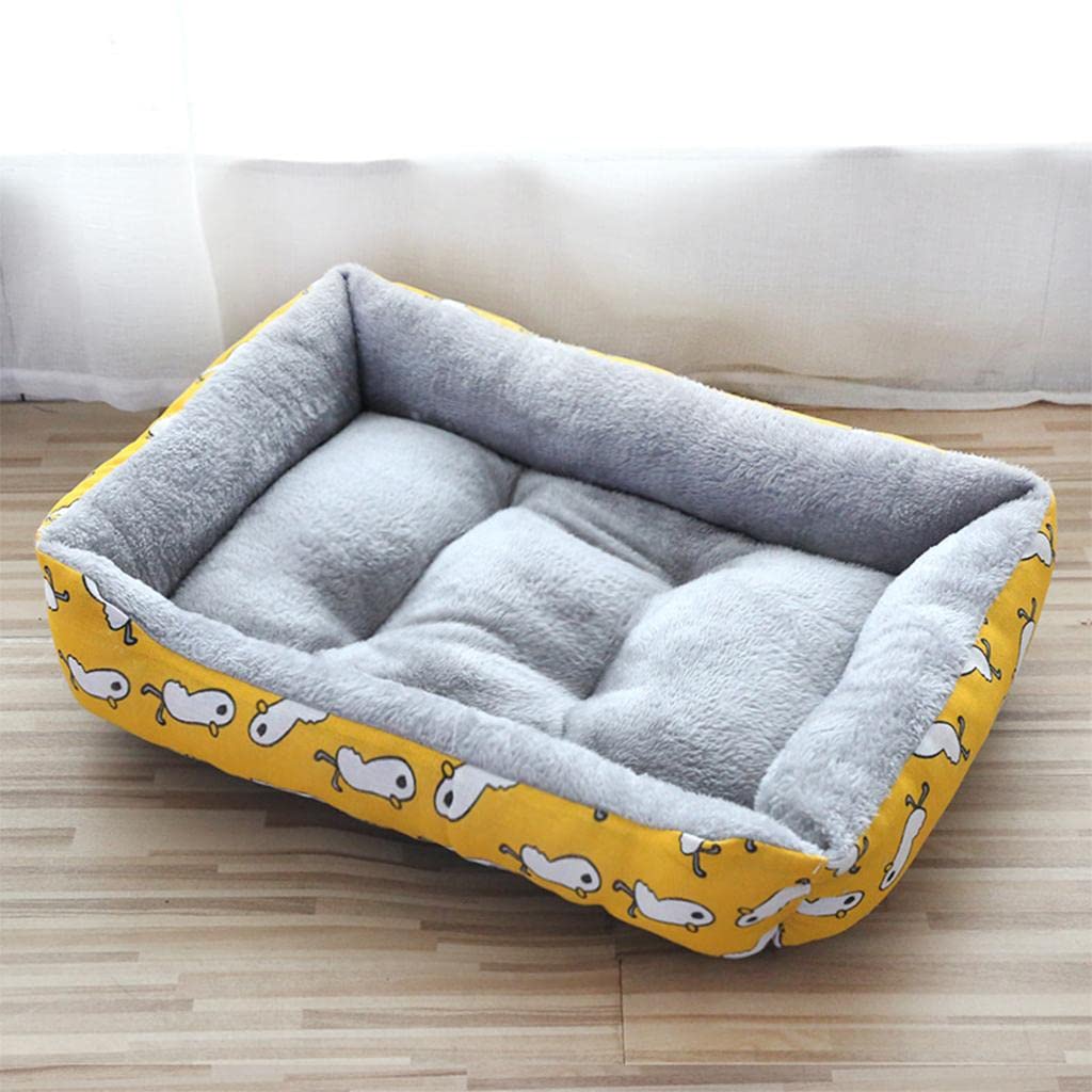 APIRILY Dog Bed Pet Bed Warm Comfortable Bed Nest House for Cat Dog Yellow L | Pet Supplies | Dog Supplies | Beds