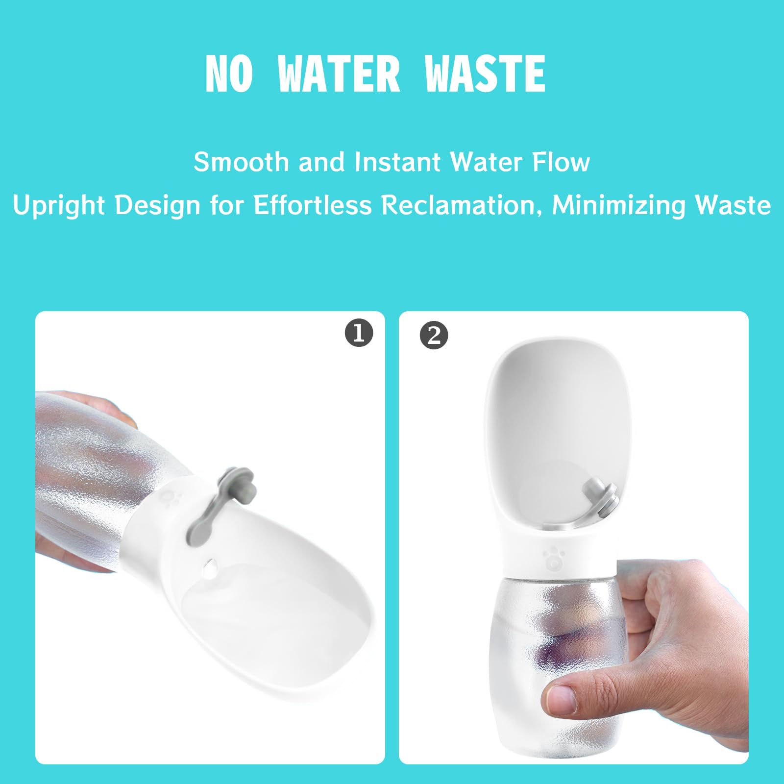 Kalimdor Dog Water Bottle,Leak Proof Portable Puppy Water Dispenser With Drinking Feeder, Dog Walking Accessories For Pets Outdo