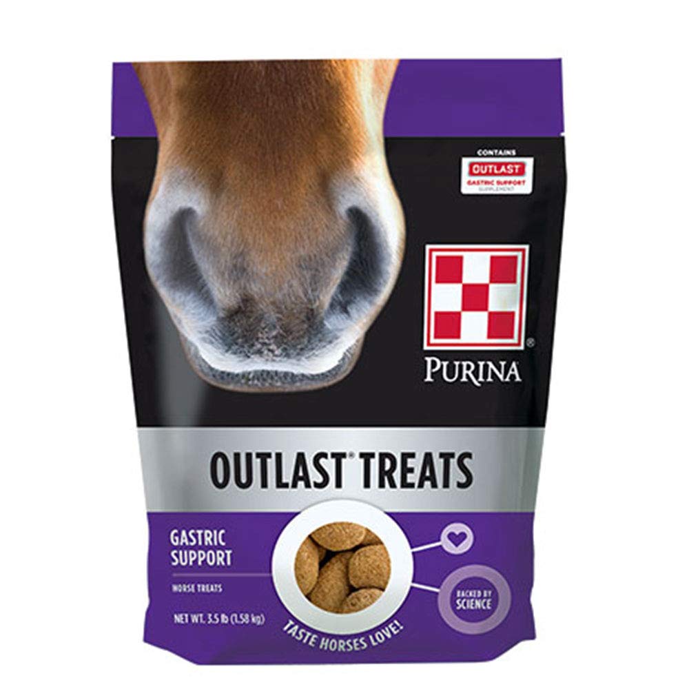Purina Outlast Horse Treats | Supports Digestive Health | 3.5 Lb Bag