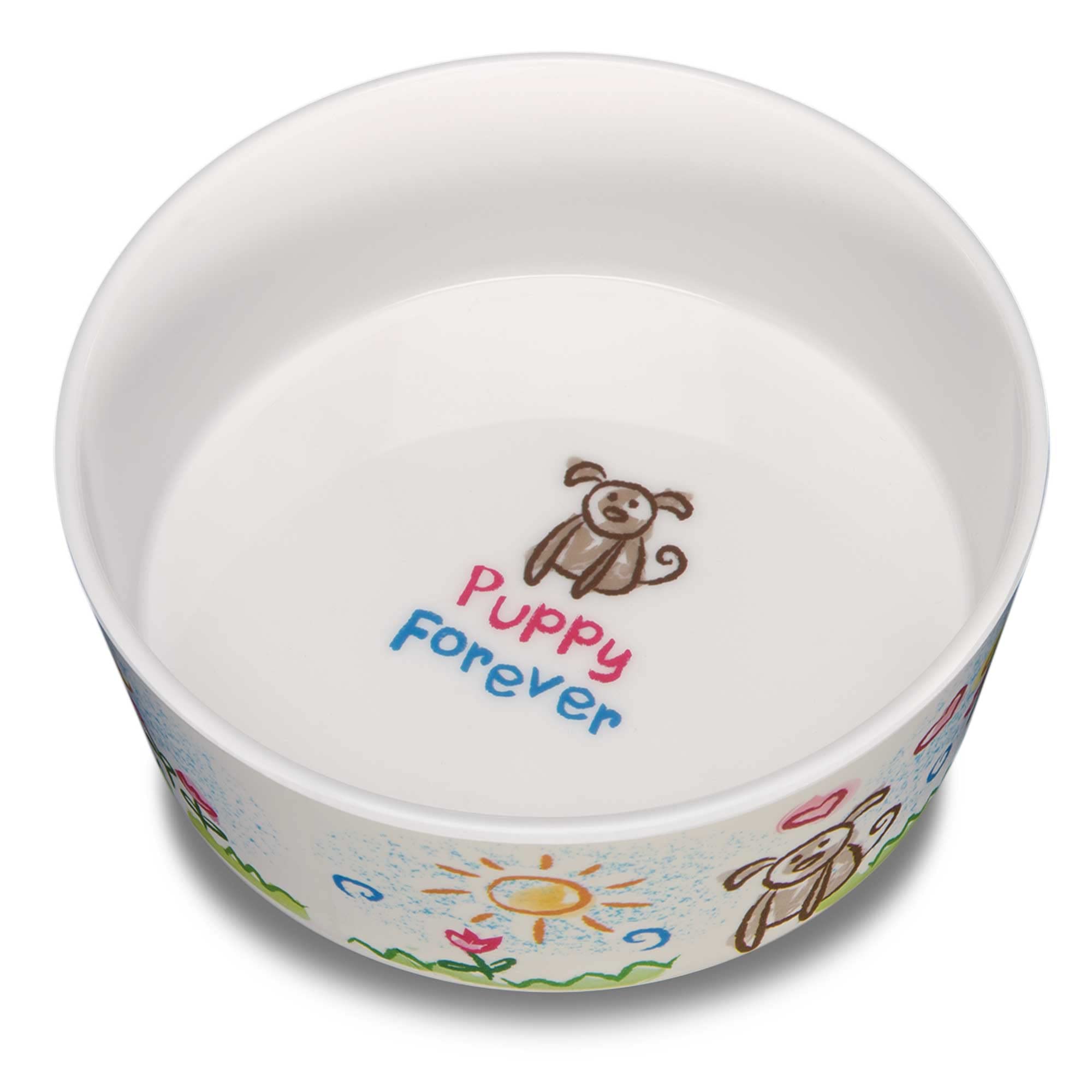 Loving Pets Dolce Moderno Puppy Forever Dog Bowl, Large