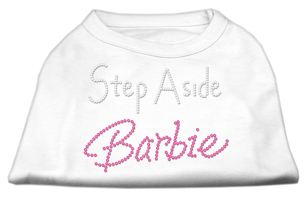 Mirage Pet Products 8-Inch Step Aside Barbie Print Shirt for Pets, X-Small, White