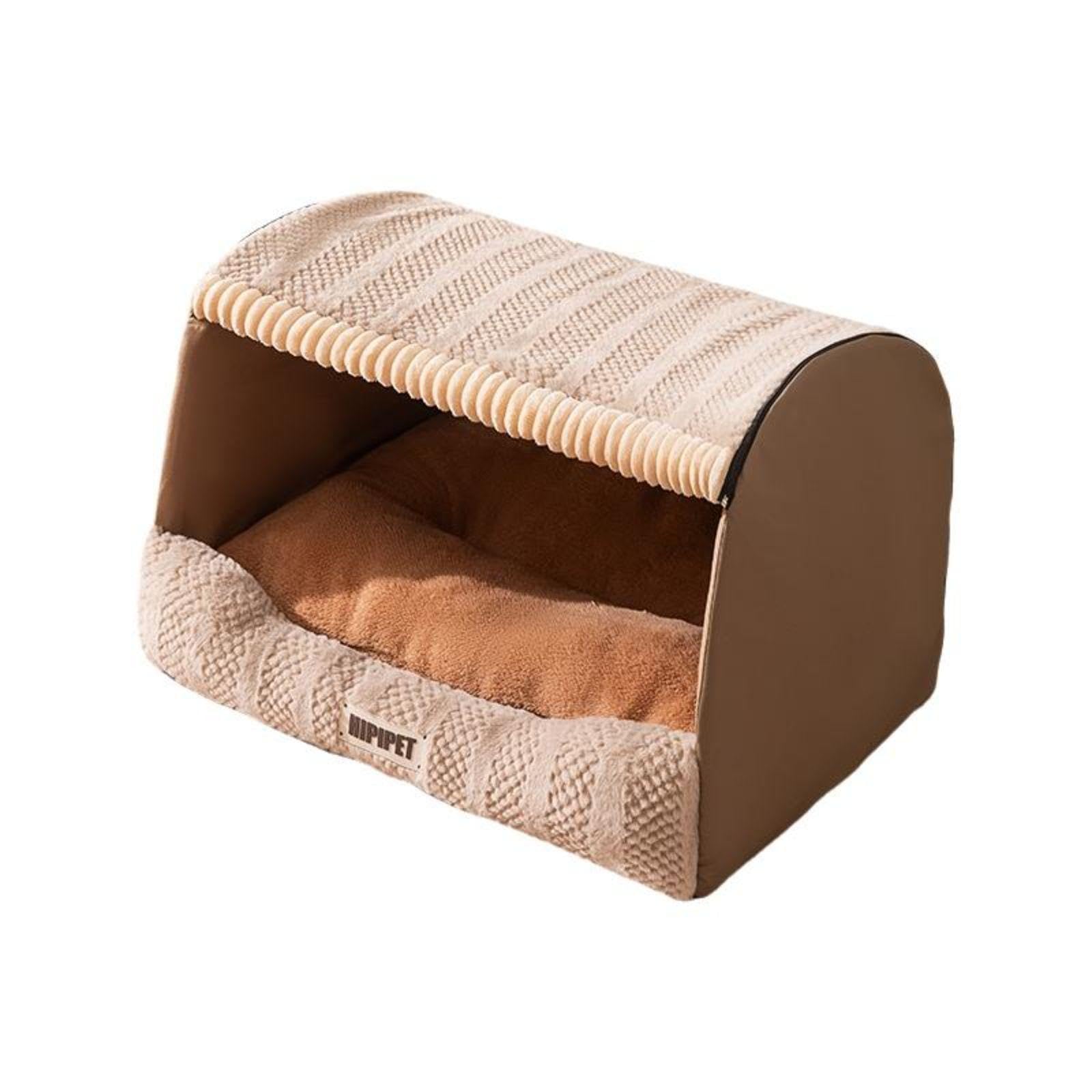 Club BollywoodWarm Dog House, cleanable Removable Cover, Indoor Pet Bed for Large Dogs Wendy Brown 35 * 30 * 30cm|Home & Garden|