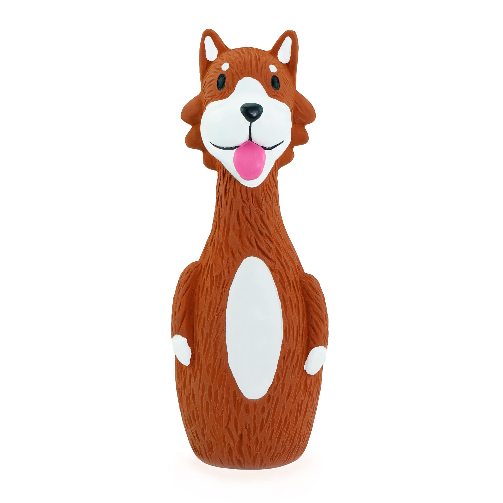 CHIWAVA Squeaky Latex Dog Toys - 3 Pack Small Stick Toys, Assorted Color, Natural Rubber for Interactive Play