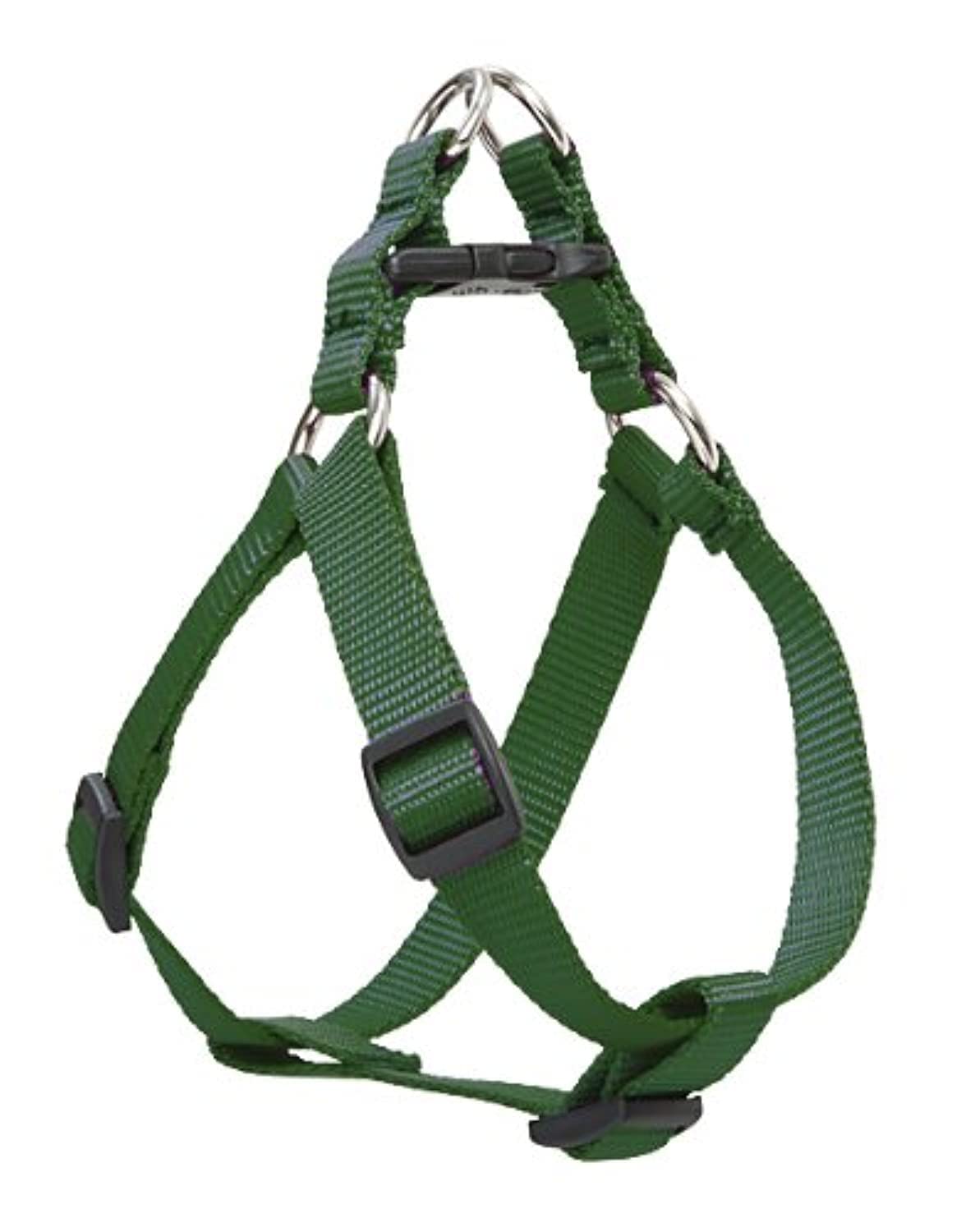 Lupinepet Basics 3/4' Green 20-30' Step In Harness For Medium Dogs