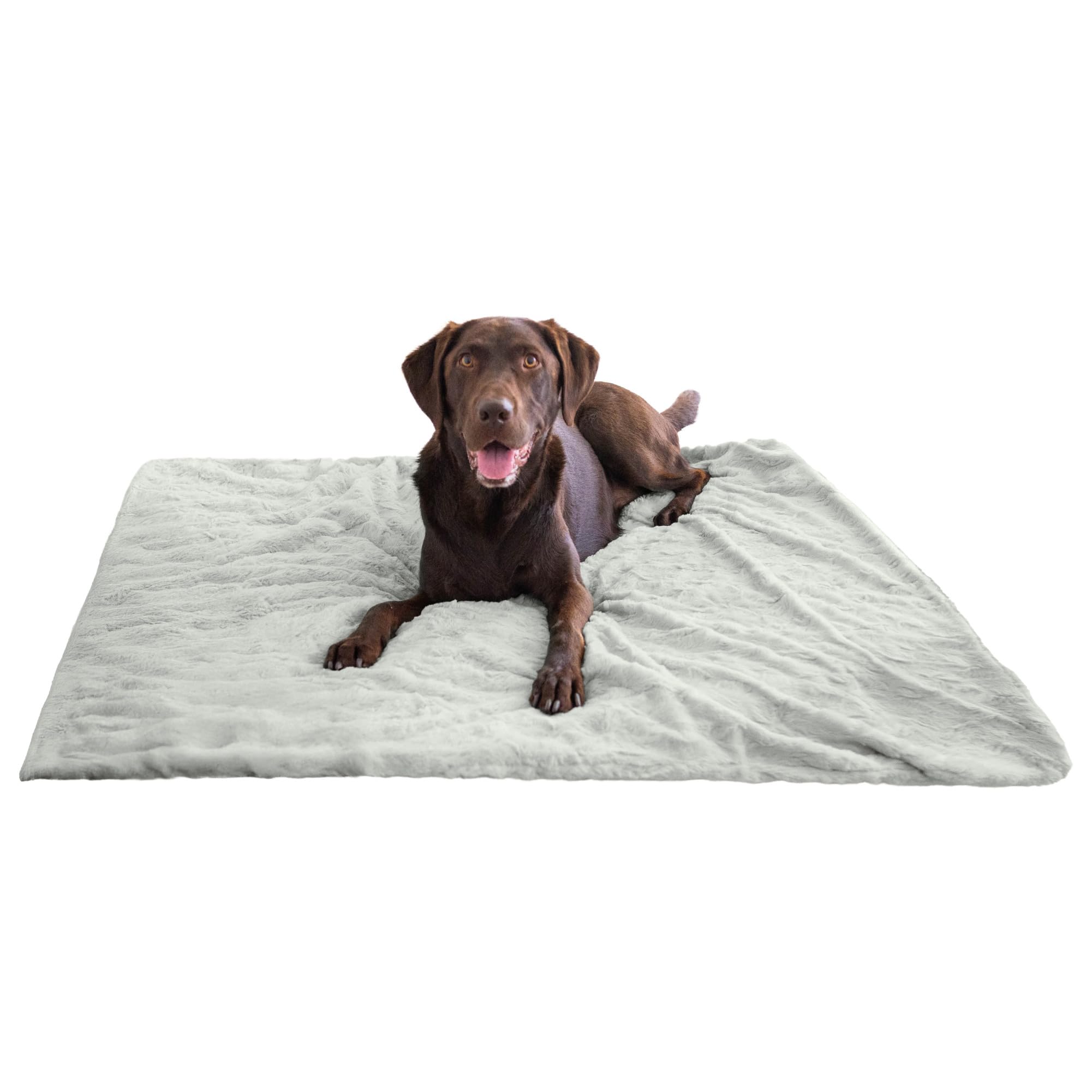 Best Friends By Sheri Calming Lux Dog Blanket - Ultra Soft Faux Fur Pet Throw, Anxiety-Relief, Lightweight Warm Bed Cover For Do