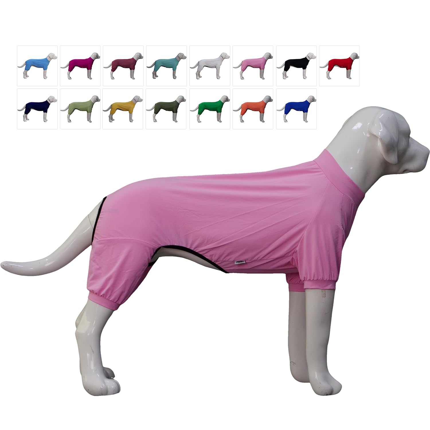 Lovelonglong Dog Jumpsuit With Uv Protection And Quick-Dry Fabric For Spring Summer Pet Pajamas Pink 3Xl