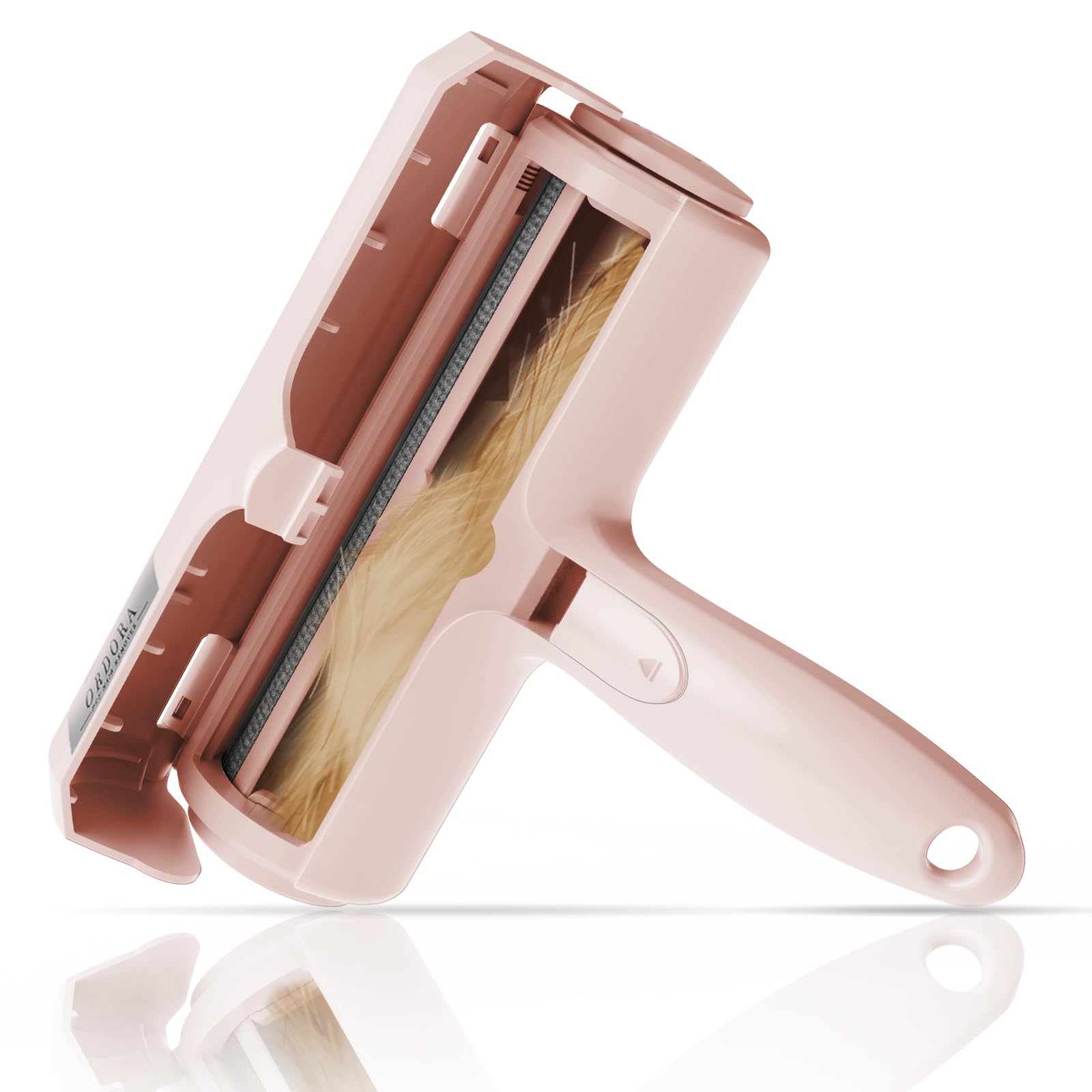 Ordora Pet Hair Remover For Furniture/Bed, Reusable Dog Hair Remover Roller For Dog & Cat, Self-Cleaning, No Adhesive Or Sticky 