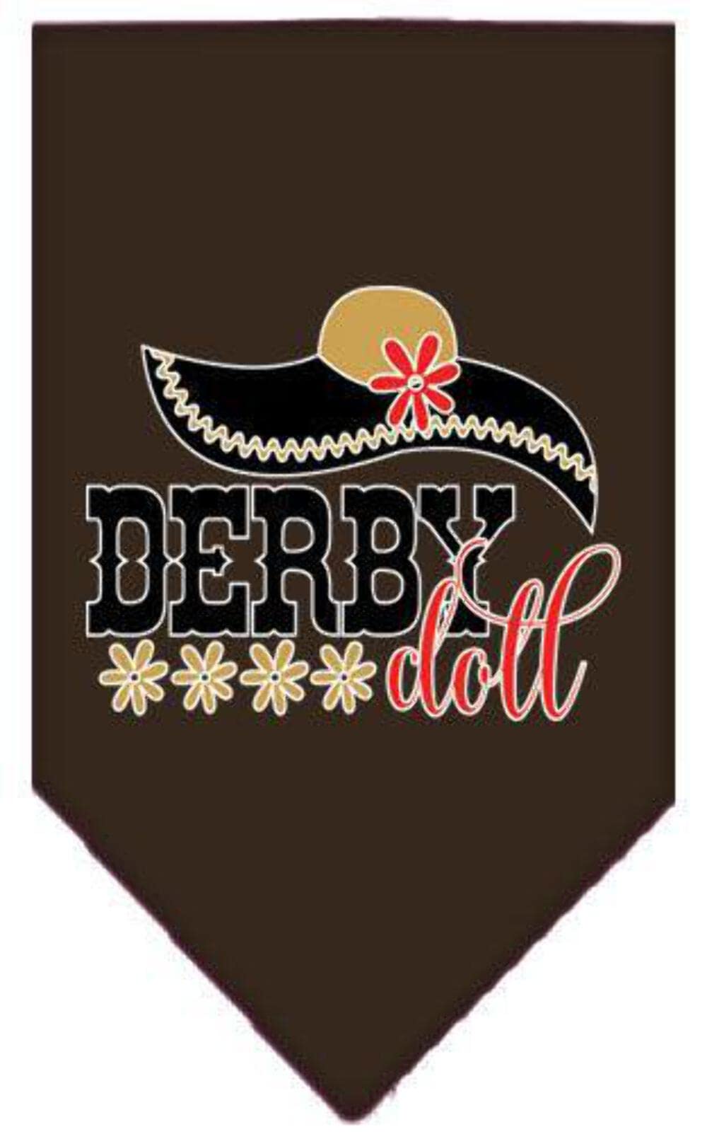 Mirage Pet Product Derby Doll Screen Print Bandana Emerald Green Small