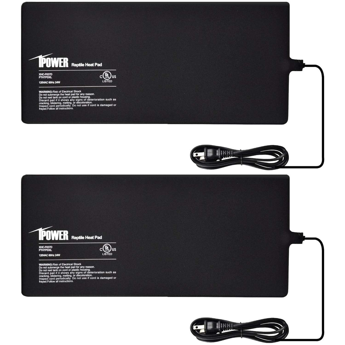 Ipower 8X18 Inch Reptile Heat Pad Under Tank Heater, Energy-Efficient & Waterproof Design Terrarium Warmer Mat For Turtles, Liza