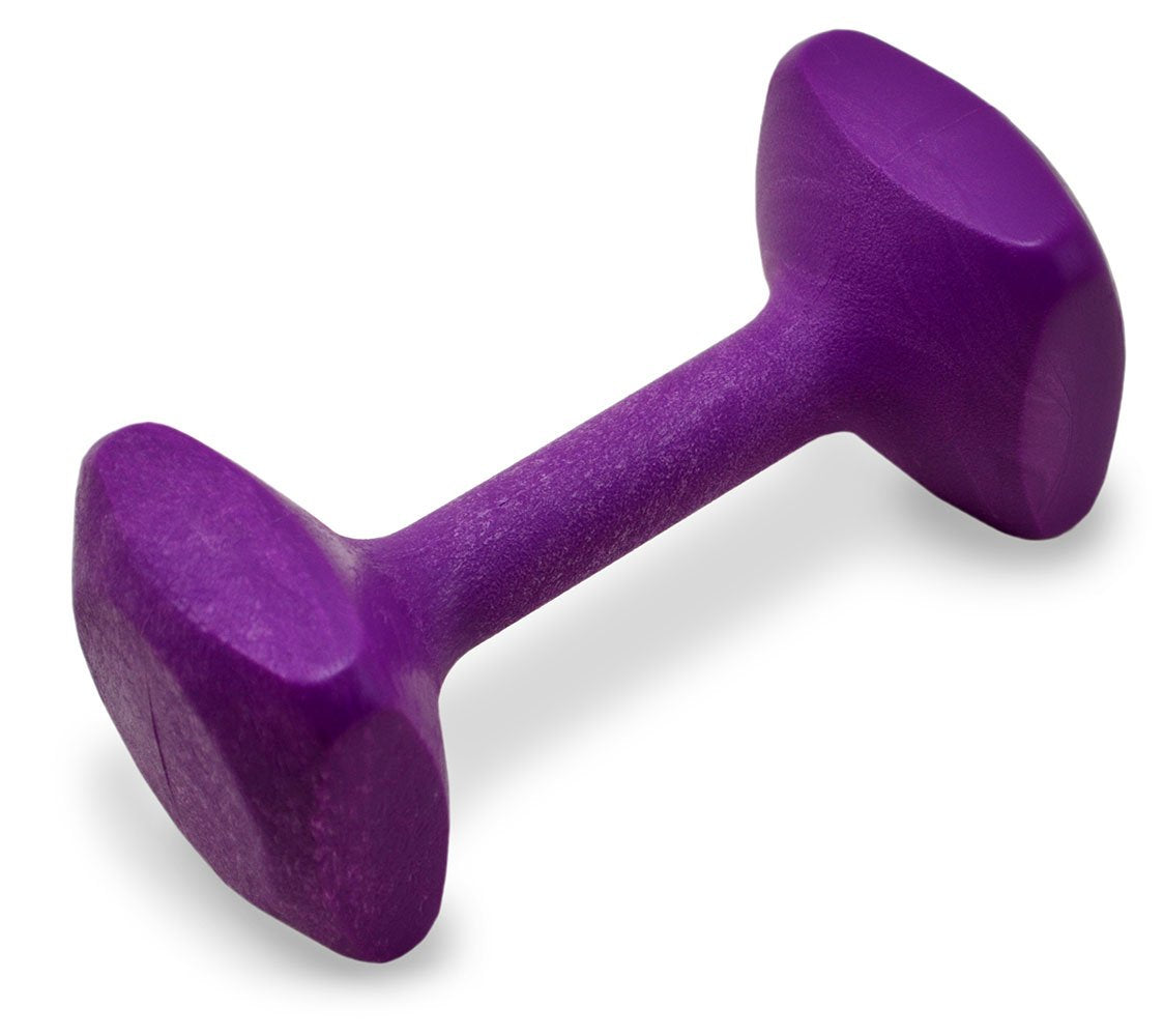 J&J Dog Supplies Obedience Retrieving Dumbbell With 2 3/4' Ends, 3' Wide Bit And 13/16' Diameter Bit, Purple , Medium