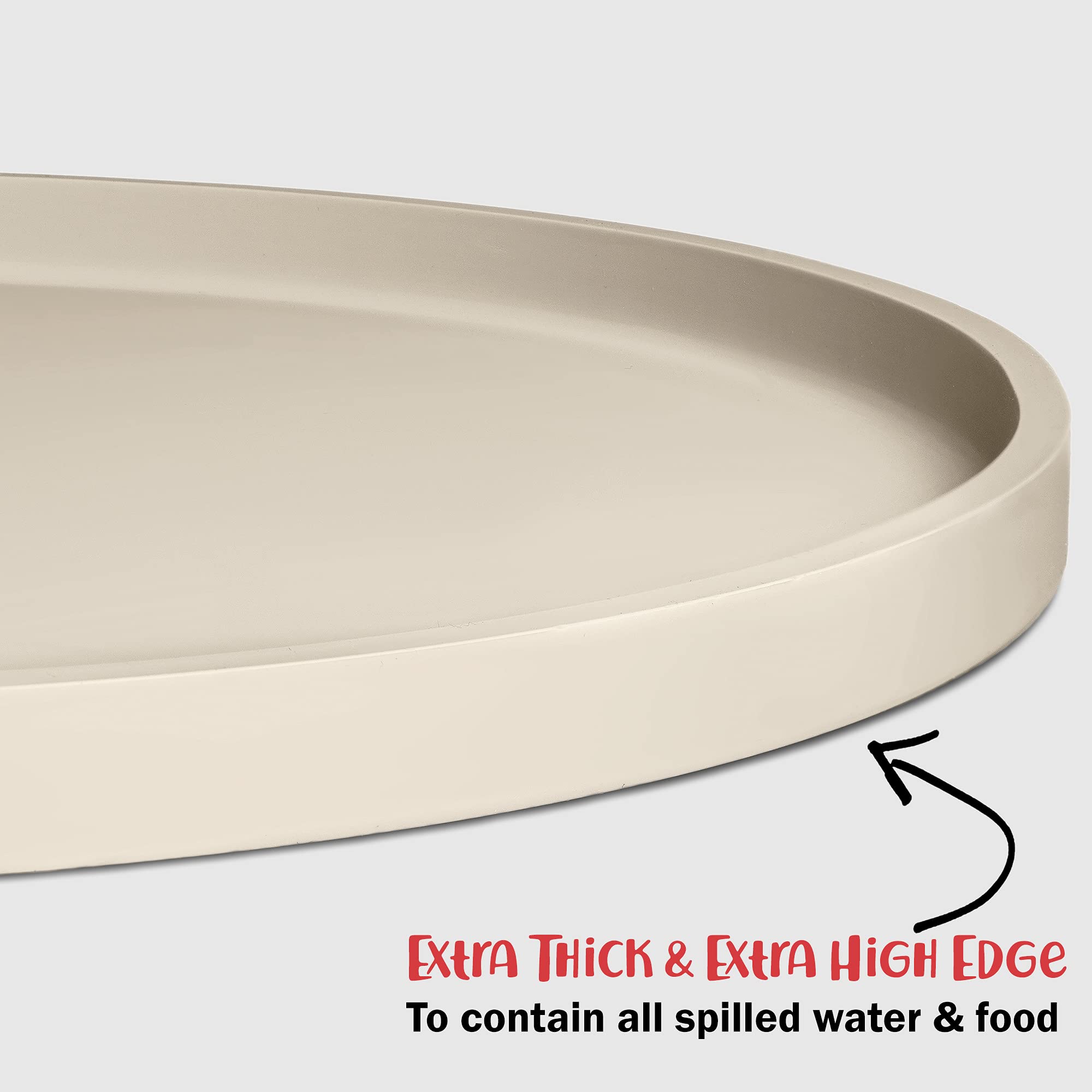 DogBuddy Dog Food Mat - Waterproof Dog Bowl Mat, Silicone Dog Mat for Food and Water, Pet Food Mat with Edges, Nonslip Dog Feedi