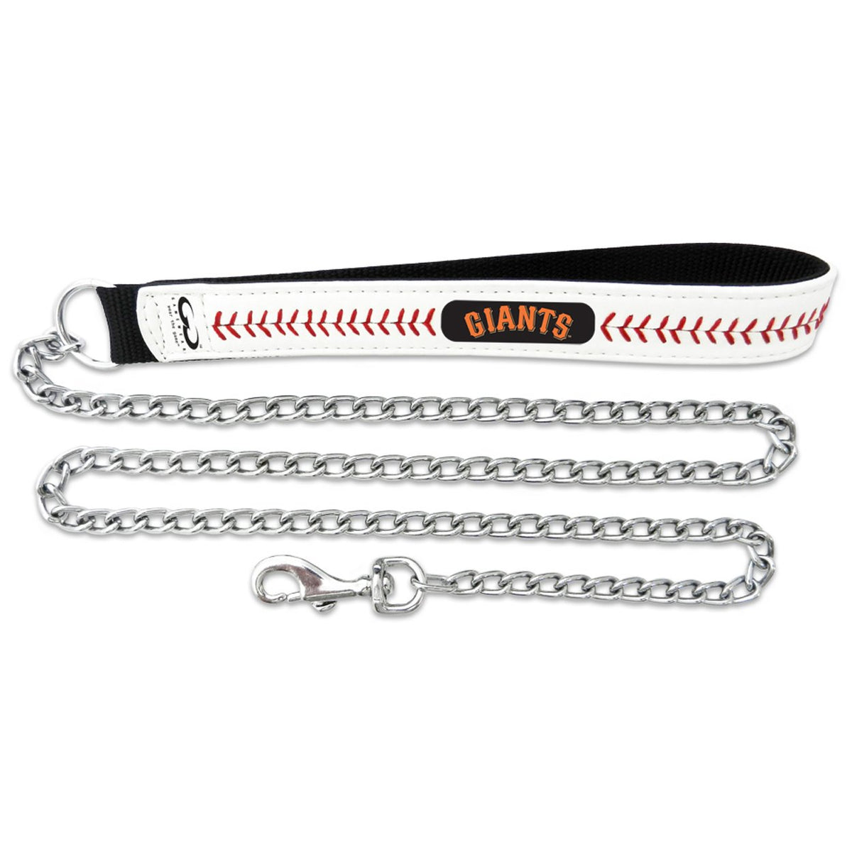 MLB San Francisco Giants Baseball Leather Chain Leash, 3.5 mm