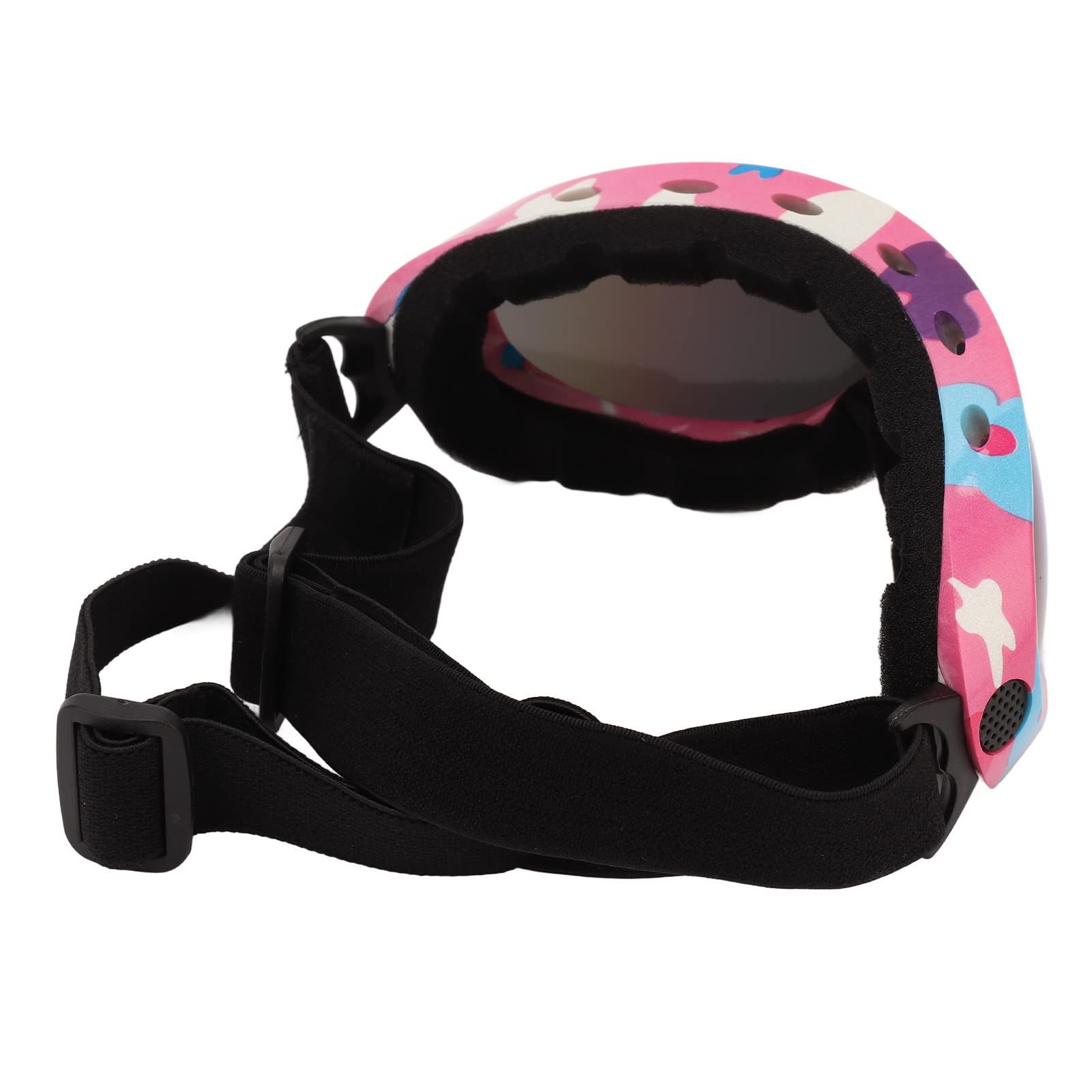 Dog Sunglasses, Dog Goggles Pet Glasses Eye Winproof For Dogs Eyes Red Lens (White Frame)
