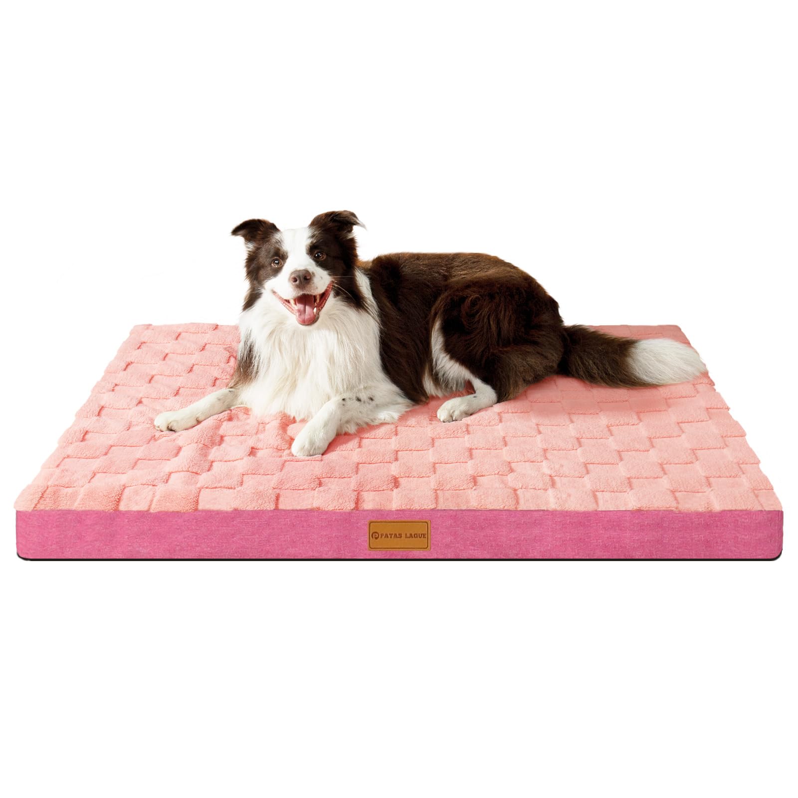 Patas Lague Orthopedic Xl Dog Bed For Large Dogs 42''X28'', Waterproof Soft Warm Comfortable Egg Crate Foam Big Large Pet Beds M