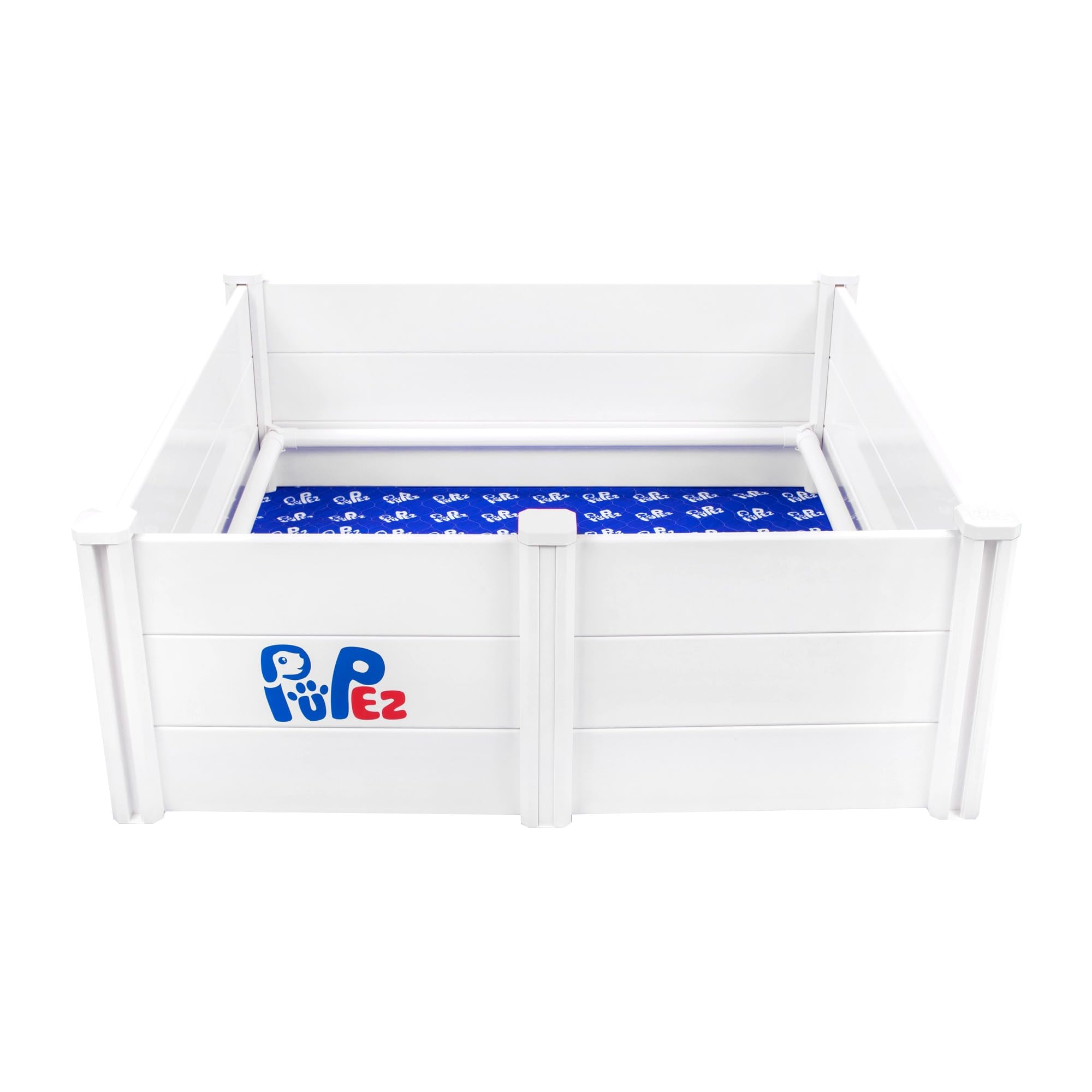 PUPez Whelping Box - 48x48x18 - Whelping Bed, Pen for Puppies, Large Breed Dogs