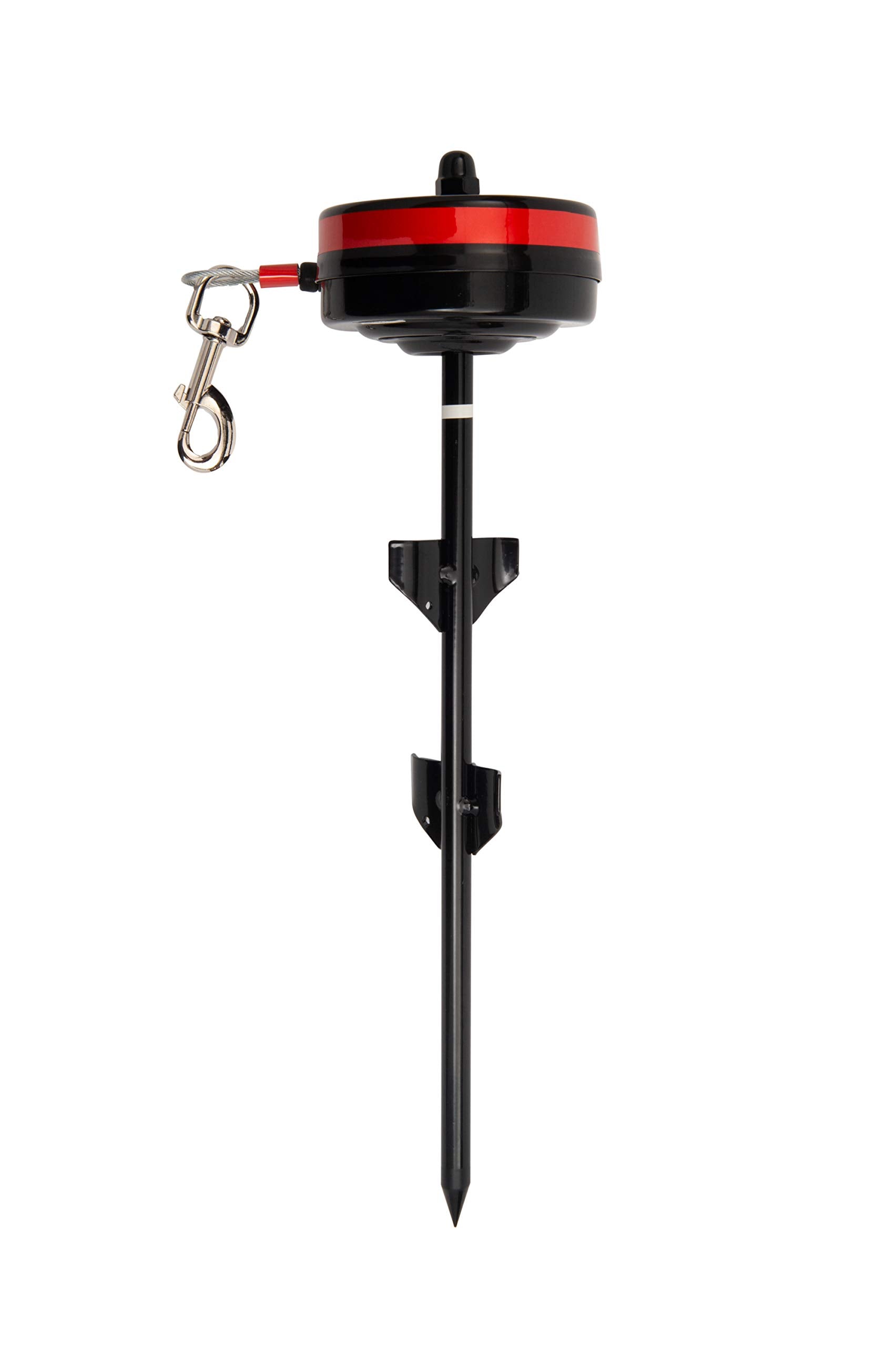 Lixit Bracket Mount And Stake Retractable Leash Tie Outs For Dogs (Stake+Bracket, Large)