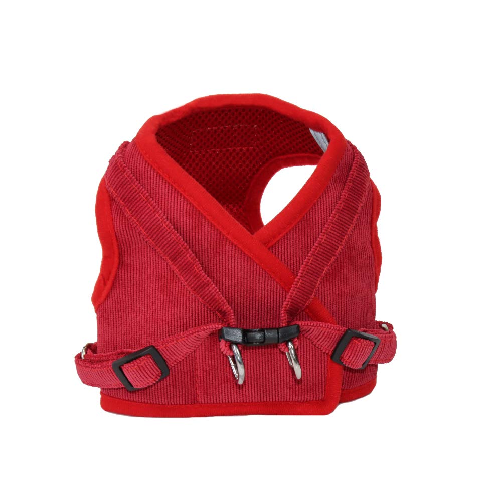 Feimax Dog Harness And Leash Set, No Pull Reflective Adjustable Pet Harnesses For Puppy Kitten Soft Corduroy Chest Harness For Small Medium Dogs And Cats Easy Control Vest For Outdoor Walking