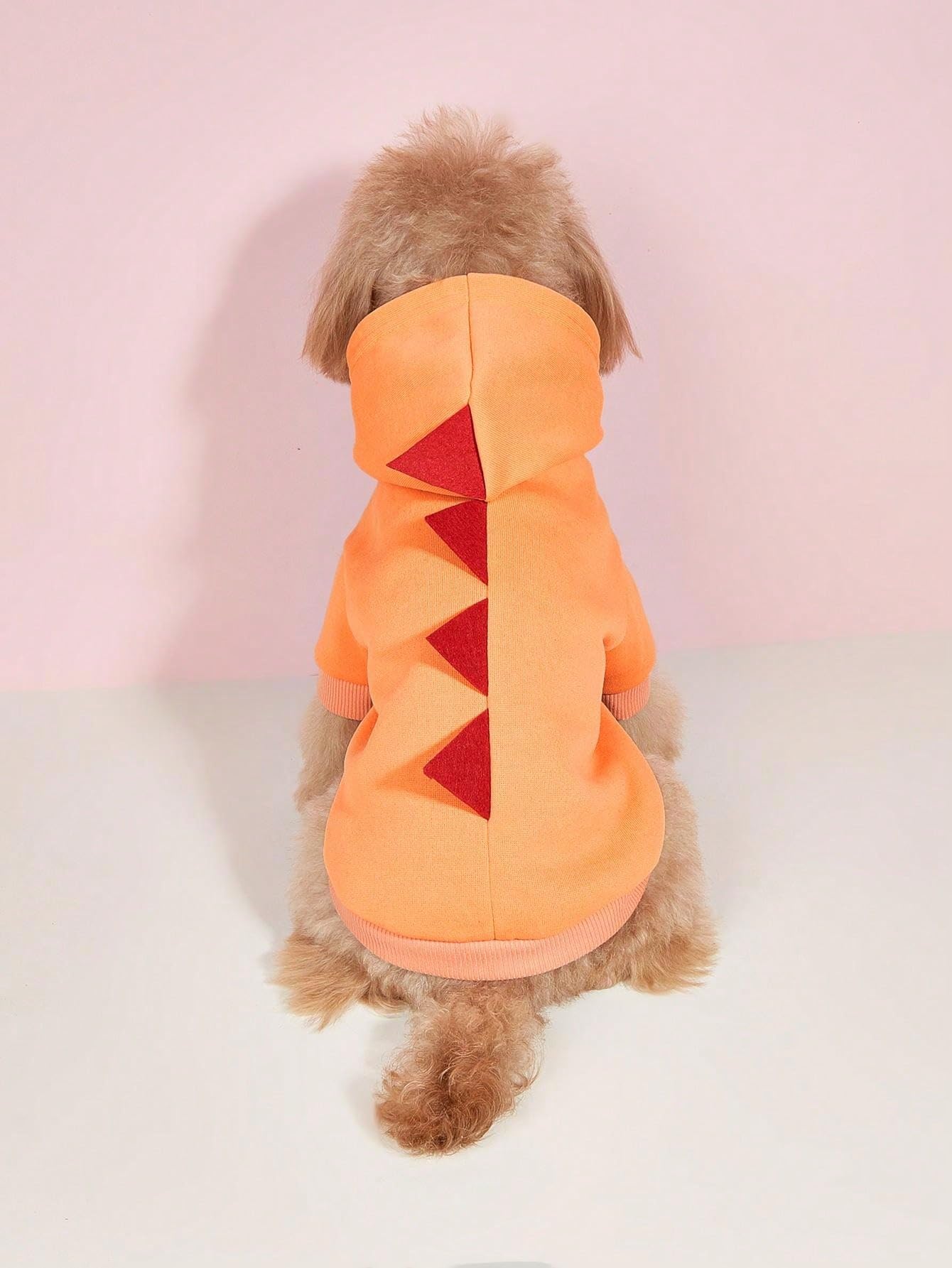 Qwinee Dinosaur Dog Hoodie Dog Warm Jacket Christmas Halloween Dog Costume Dog Clothes For Puppy Kitten Small Medium Dogs Cats S