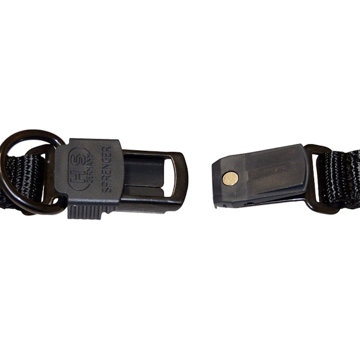 Herm Sprenger 19' Neck-Tech Nylon Style With Security Buckle And Black Finish, One Size