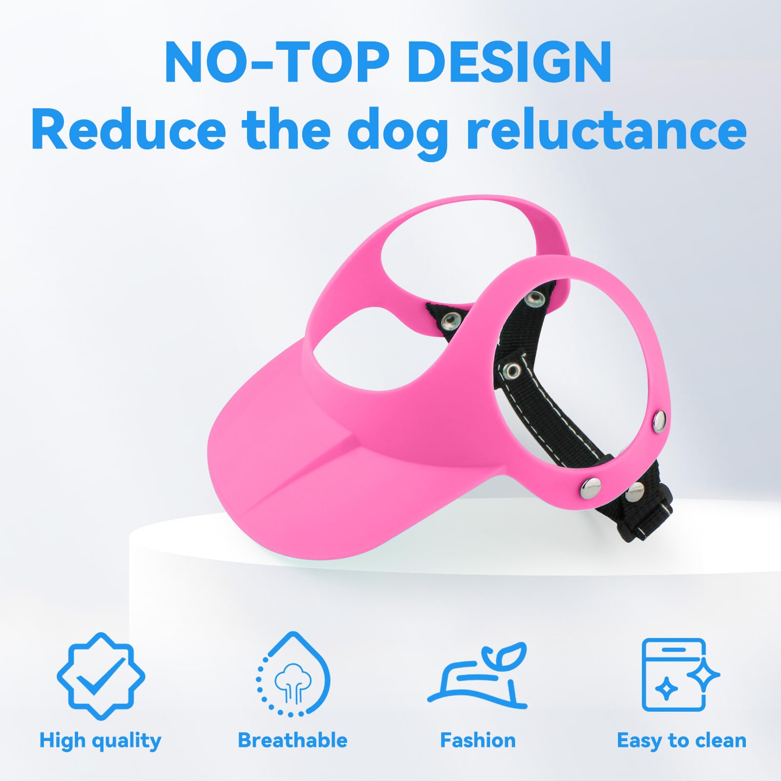 Namsan Dog Hat For Small To Medium Dogs Between 16.5-27.5Lb, Motorcycle Dog Sun Hat With Ear Holes, Stylish Doggy Visor, Empty T
