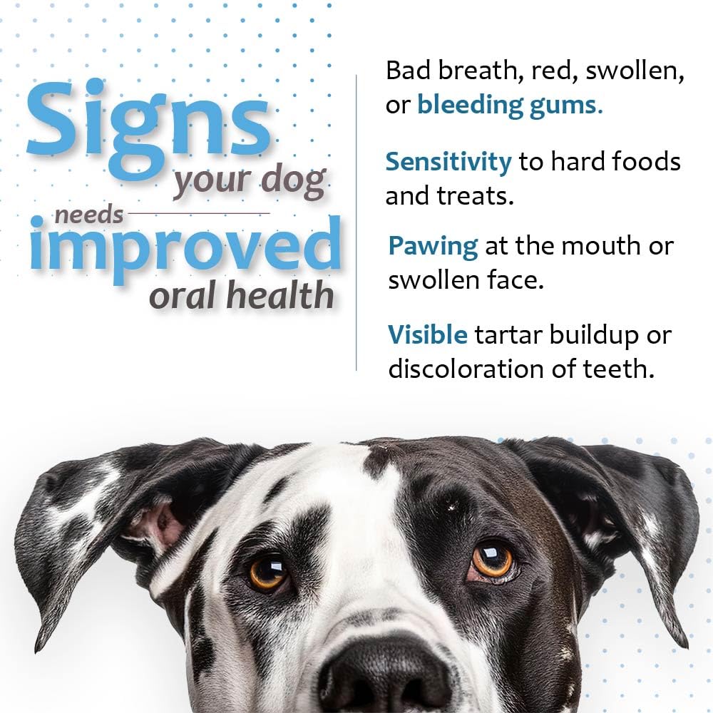 Ora-Clens Oral Hygiene Chews for X-Large Dogs-Enzymatic Dental Treats for Daily Oral Care, Cleans Teeth and Freshens Breath, Red