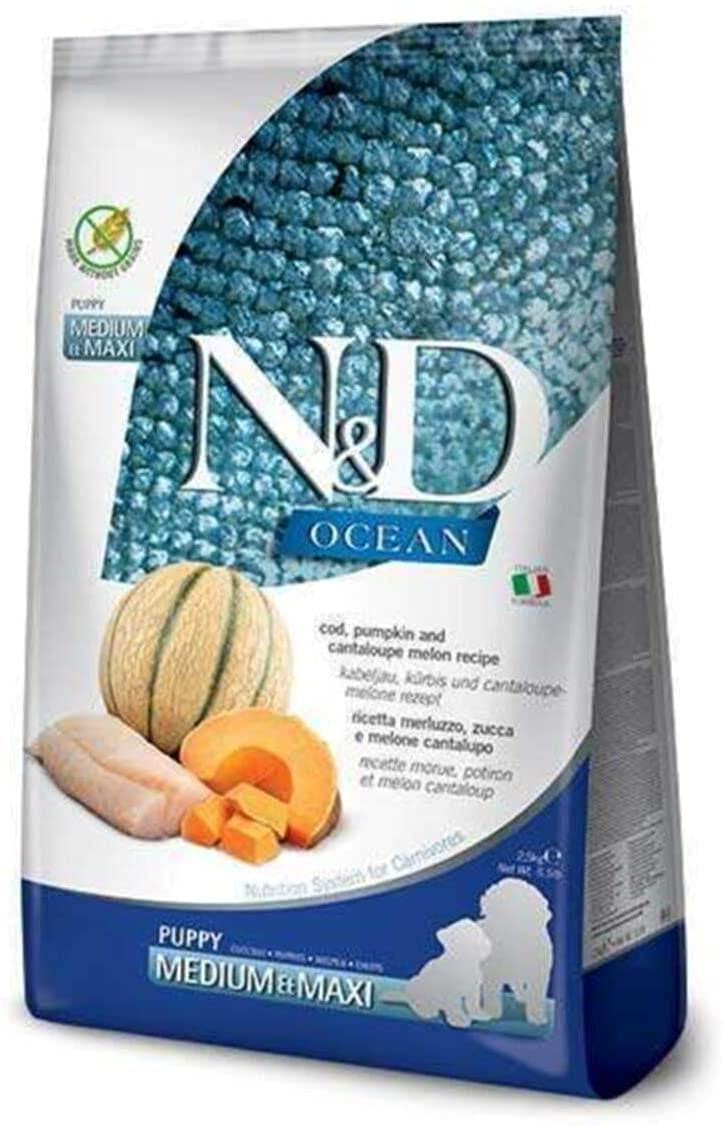 FARMINA ND Dog Ocean Puppy Cod Pumpkin Medium Maxi 2.5 kg