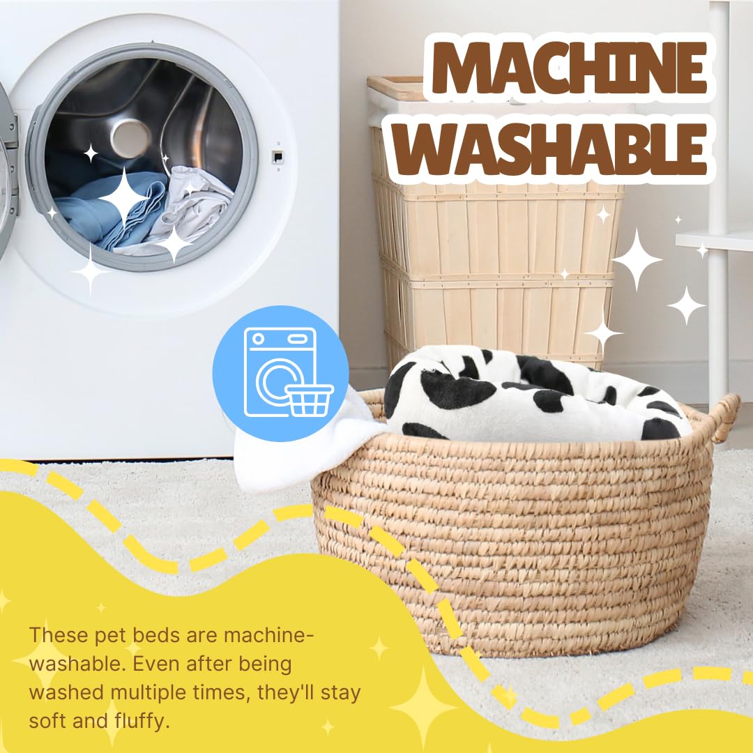 Hendshe Guinea Pig Bed Soft Washable Donut-Shaped Burrowing Pet Bed For Dwarf Rabbits, Hedgehogs, Chinchillas, Ferrets, Rats Sma