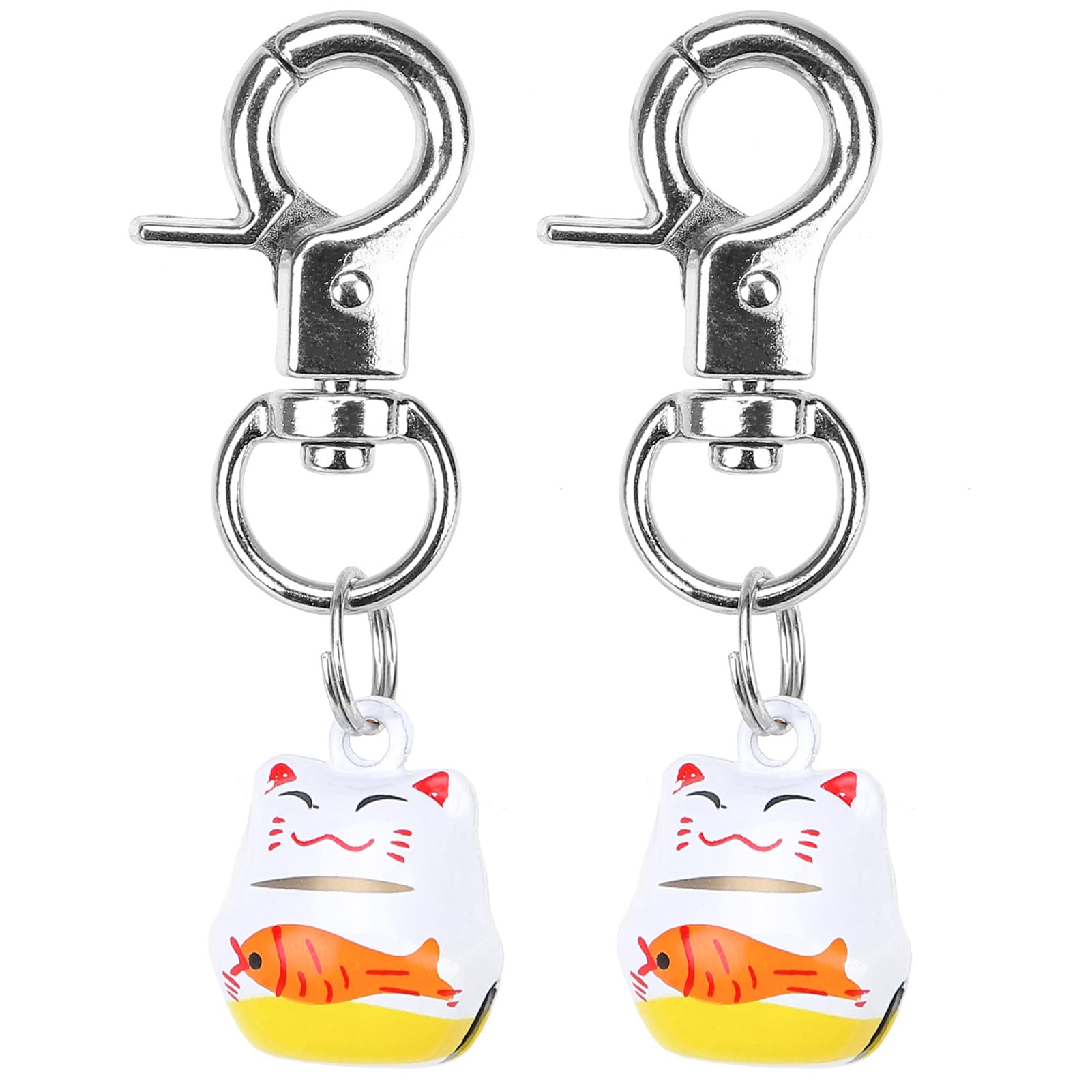 Expawlorer Cat Bell 2 Pack - Pet Collar Accessories Bells Loud With Claw Buckle, Dog Charm Jingle Pendants Jewelry Ornament Cat 