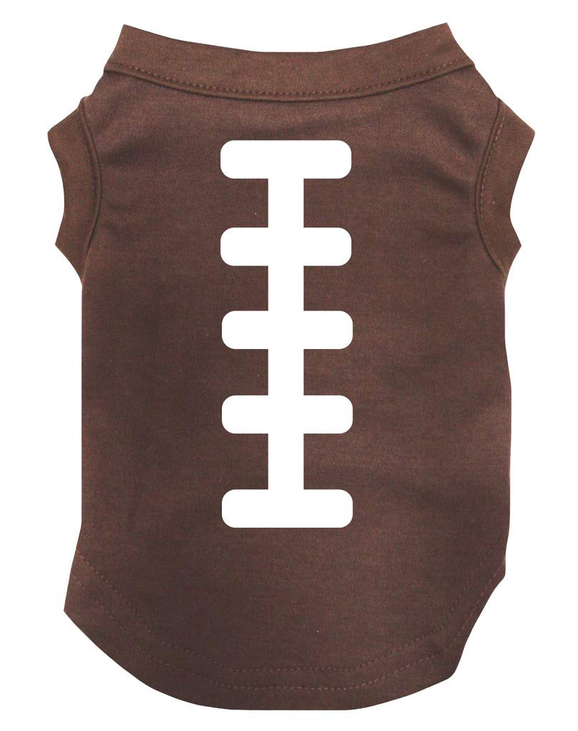 Petitebella Rugby Print Puppy Dog Shirt (Brown, Large)