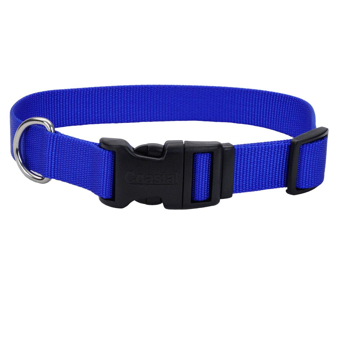 Coastal - Adjustable Dog Collar With Plastic Buckle, Teal, 3/8'' X 8''-12''