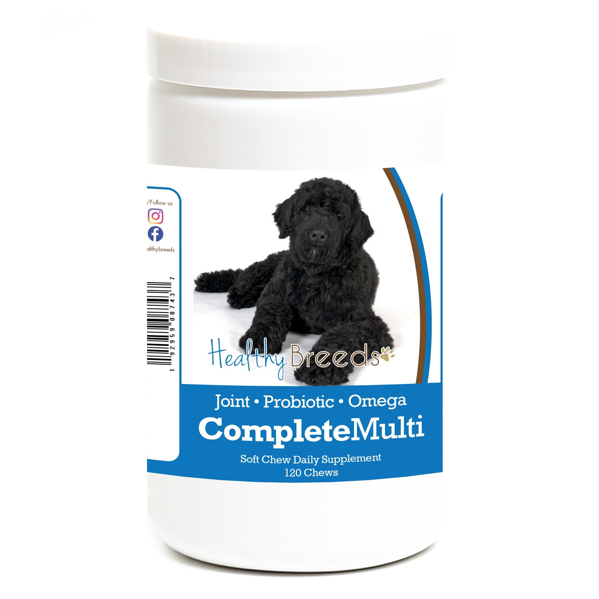 Healthy Breeds Portuguese Water Dog All in One Multivitamin Soft Chew 120 Count