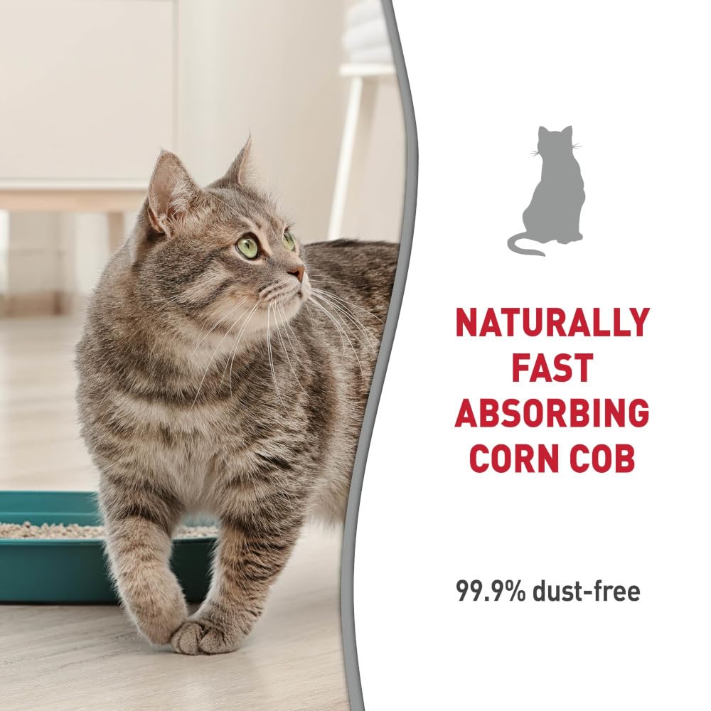 Nature'S Miracle Premium Clumping Corn Cob Litter, Tough Odor Bio-Enzymatic Formula, Dust Free, 18Lb (2 Pack)