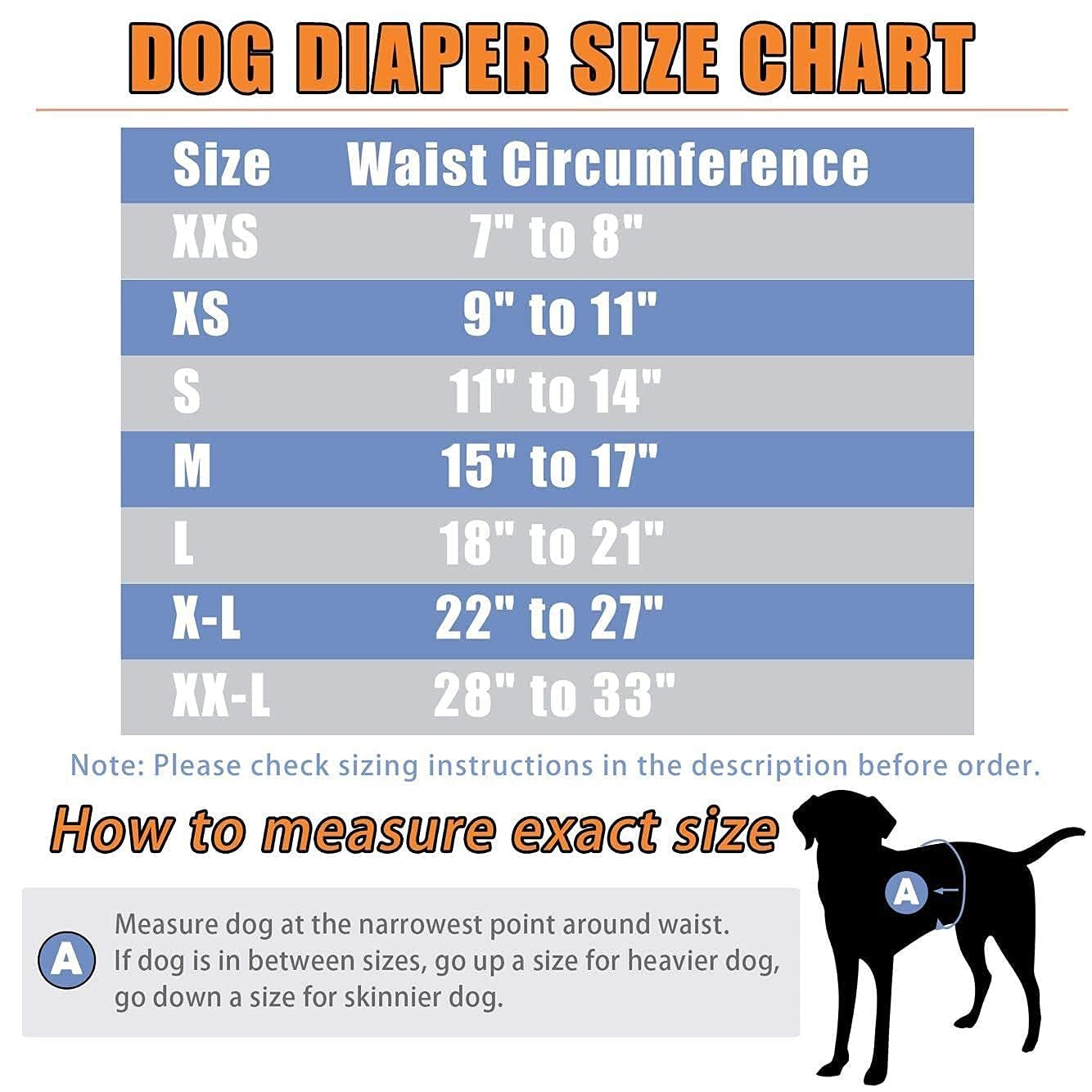 Leekalos Male Dog Diapers (3 Pack), High Absorbing Dog Belly Bands for Male Dogs, Washable Reusable Dog Male Wraps (Medium)