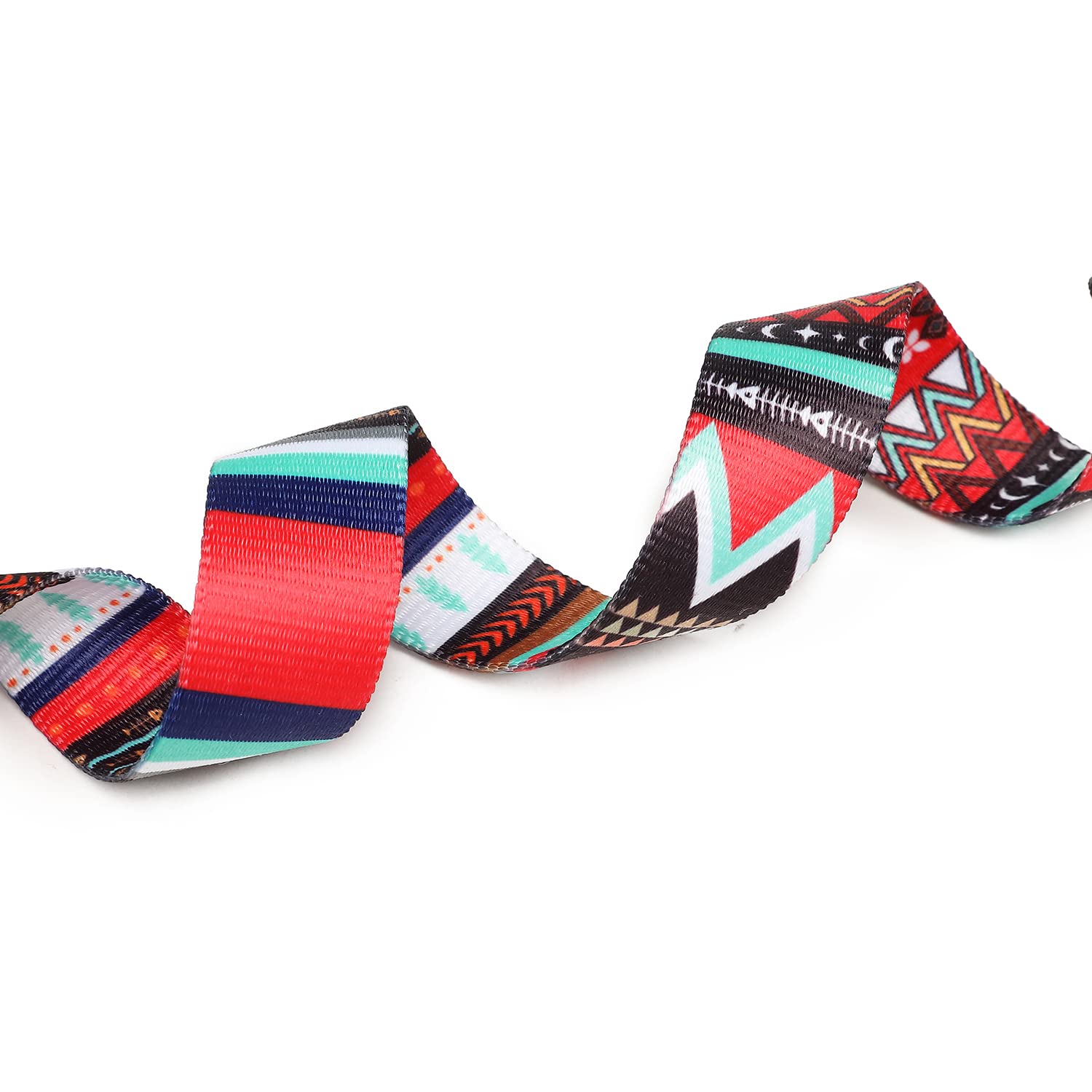 Mercano Adjustable Dog Collar - Special Design Patterns, Soft Nylon Comfortable Durable Pet Collar For Small Medium Large Dogs (M, Tribal Red)