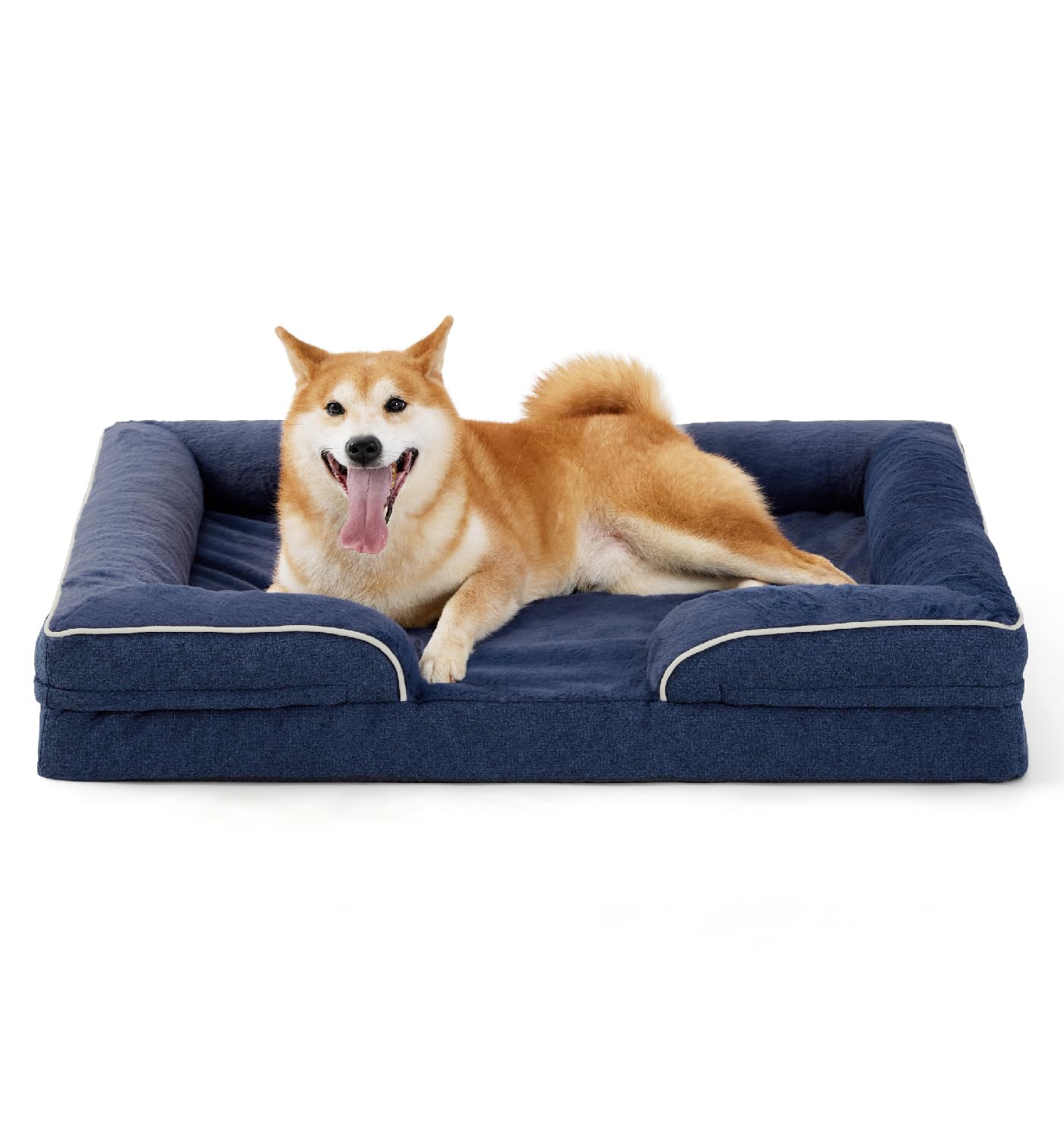 Made4Pets Orthopedic Dog Bed for Large Dogs, Supportive Foam Big Large Pet Bed Sofa with Washable Removable Cover, Waterproof Do