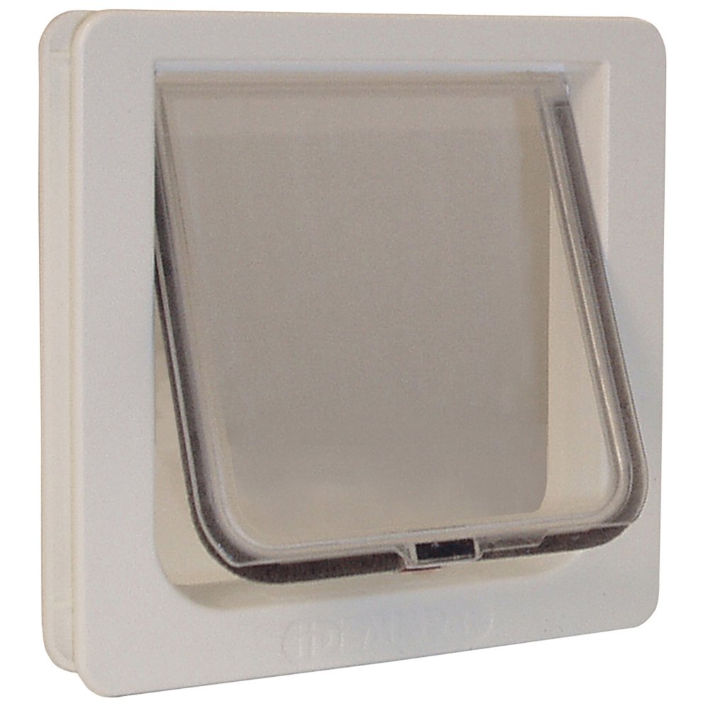 Perfect Pet Cat Flap Door With 4 Way Lock Pet Door, 6 1/4 X 6 1/4'' Flap Size