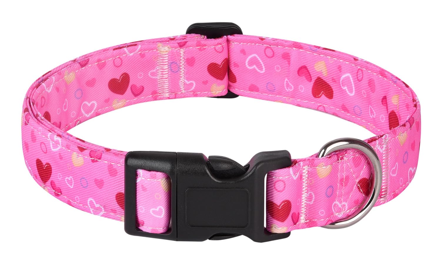 Ylrank Valentine'S Day Dog Collars, Heart Pattern Adjustable Dog Collar For Small Medium Large Dogs Boys Girls Male Female Dog P
