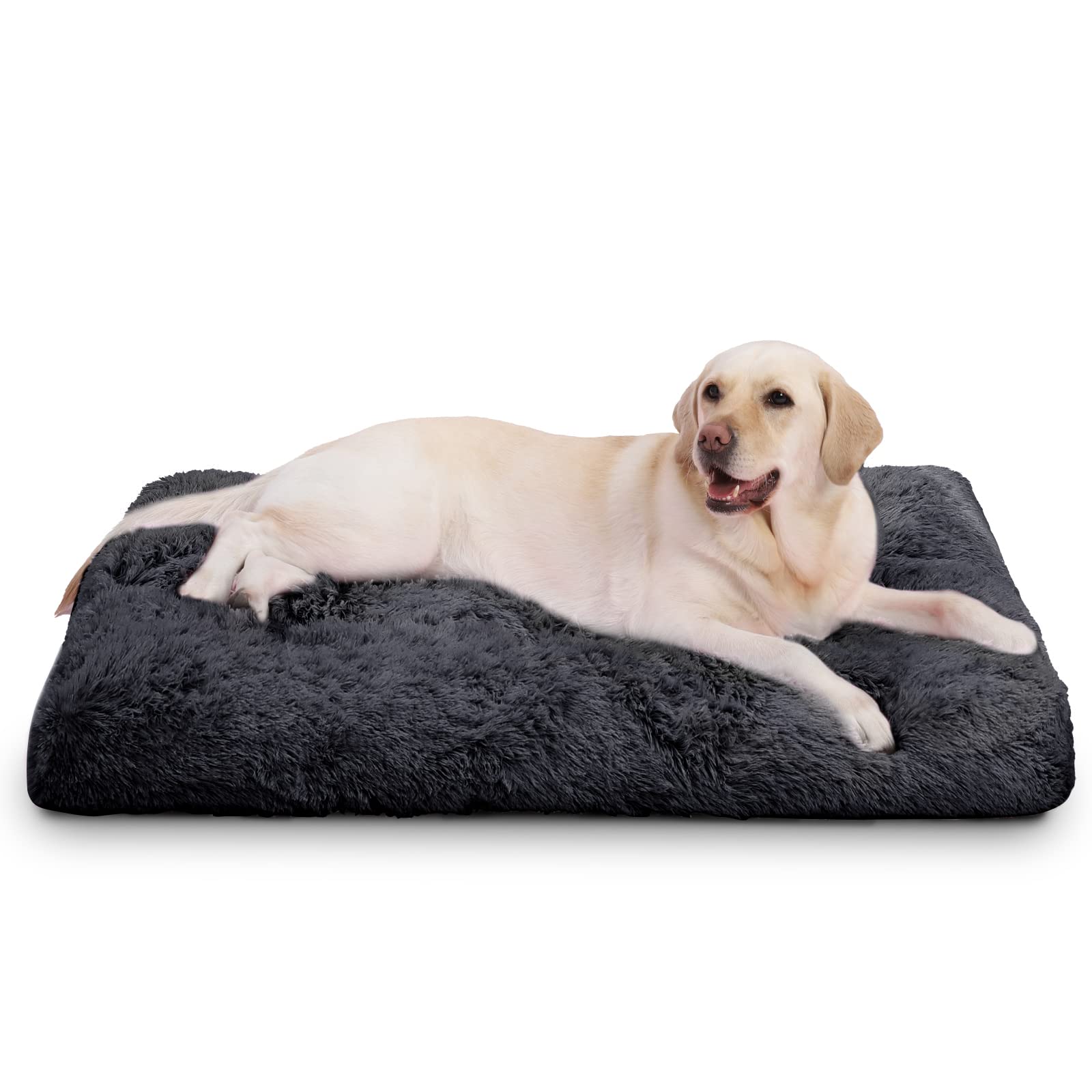 Vonabem Large Dog Bed Xl, Washable Pet Bed Dog Crate Pad For Extra Large Medium Small Dogs And Cats, Plush Soft Fluffy Dog Beds,
