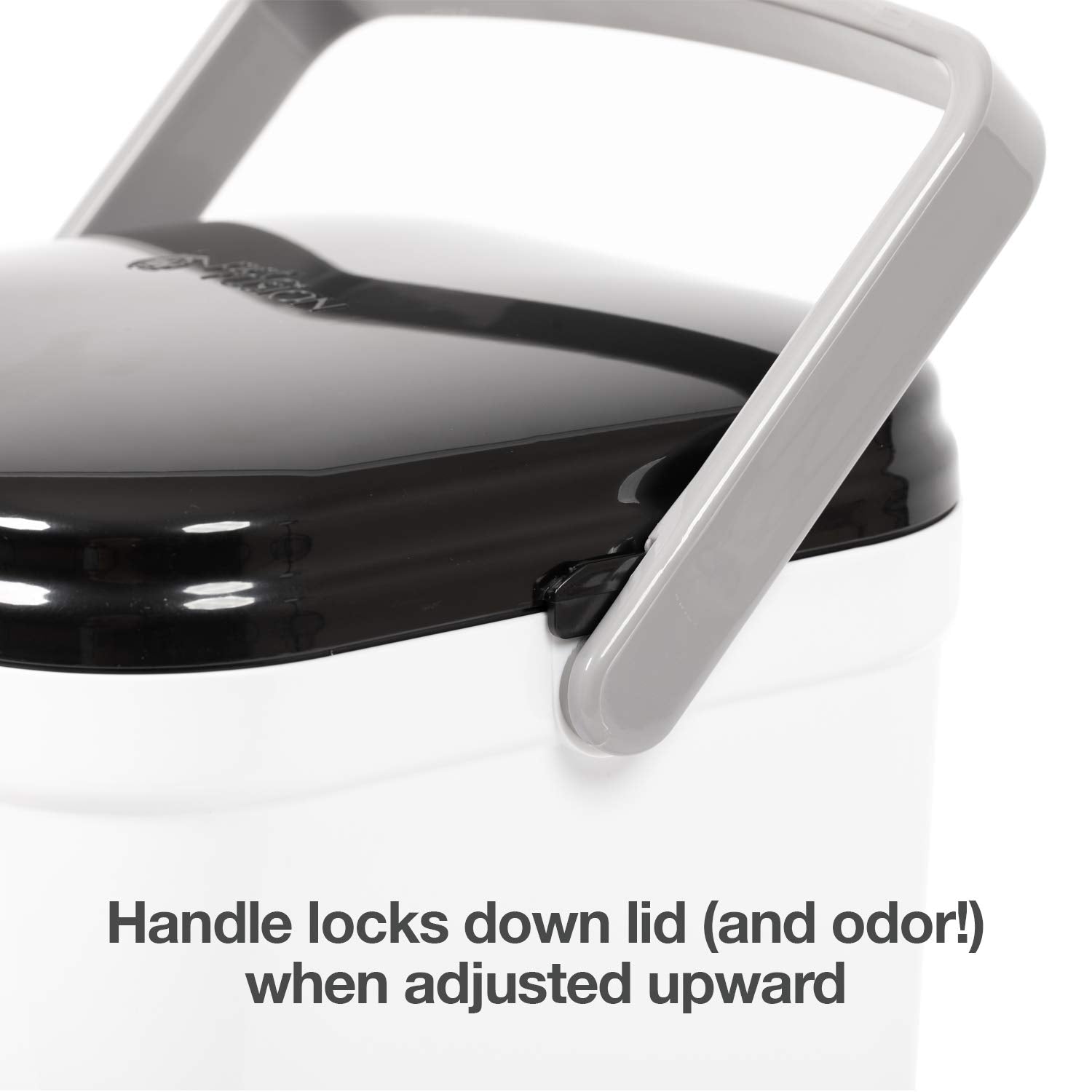 Petfusion Portable Cat Litter Disposal; Innovative Dog Poop Trash Can With Locking Handle, Included Deodorizer; Built-In Poop Ba