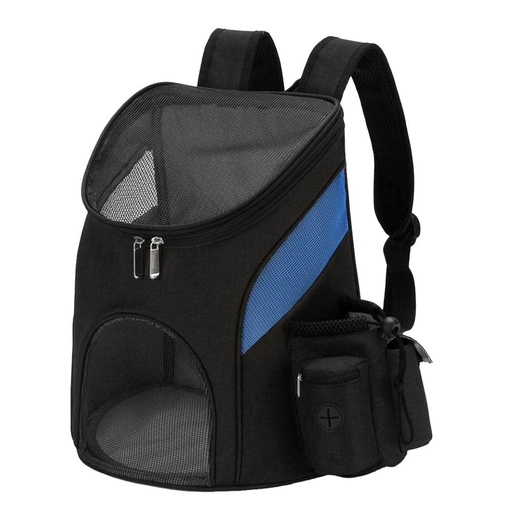 SECRET DESIRE Pet Carrier Backpack Adjustable Pet Cat Dog Travel Bag Blue Black S