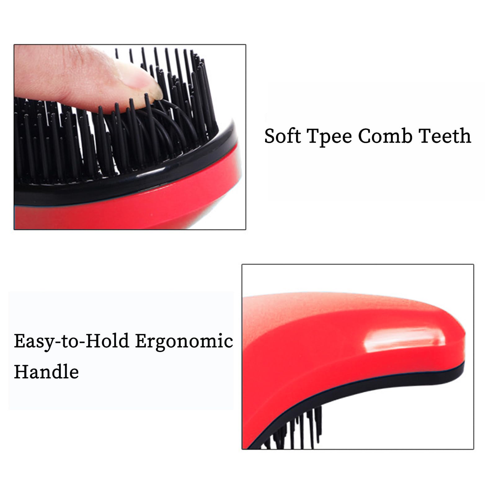 MAEELOU Small Dog Brush - Puppy Hair Brush- Grooming Tool for Teddy, Yorkies, Maltese, Shih Tzu, Chihuahua (Rose Red)