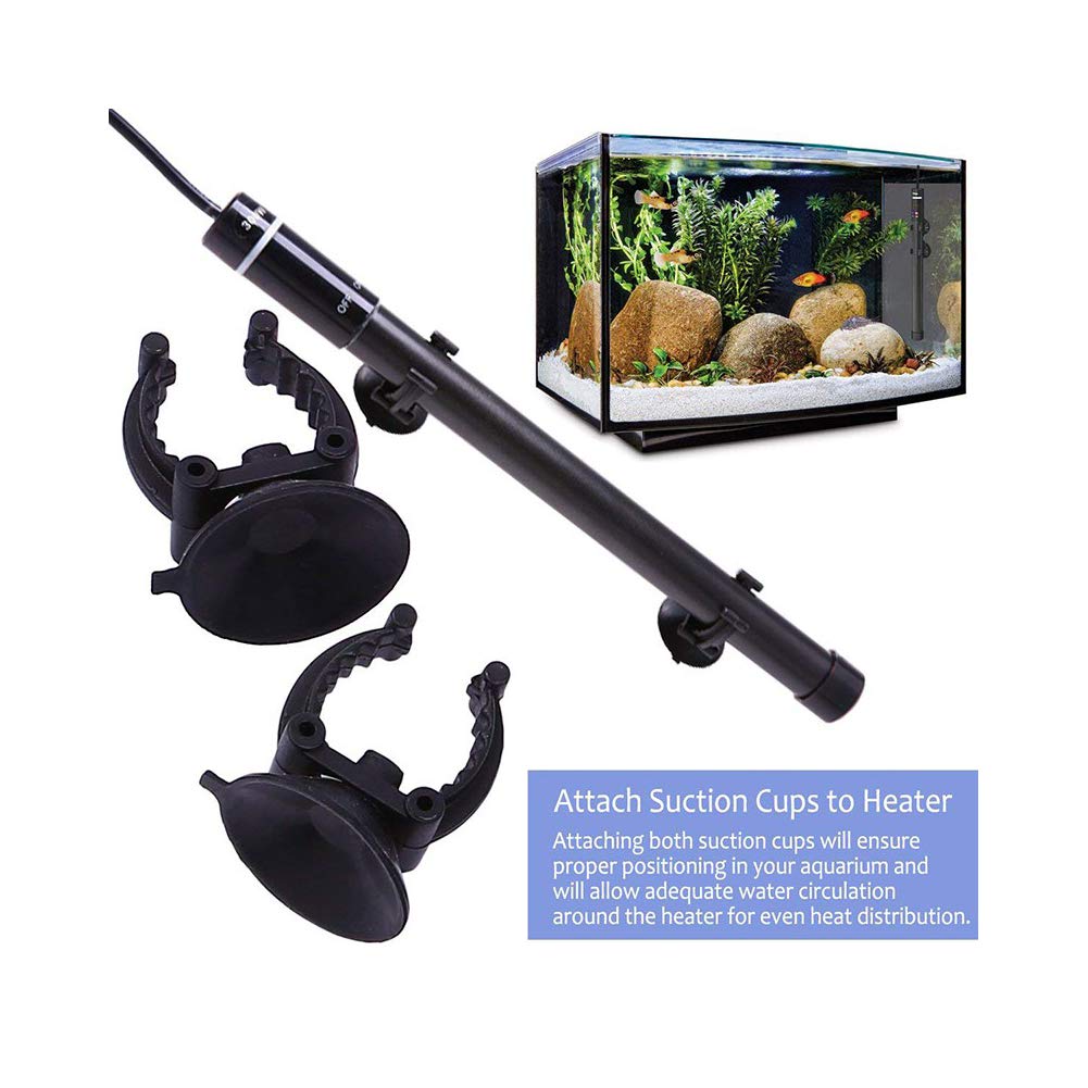 Mq Titanium Alloy 200W Aquarium Heater For Salt And Fresh Water, Digital Led Display Submersible Heater With External Thermostat Controller, For Fish Tank 25-40Gallon