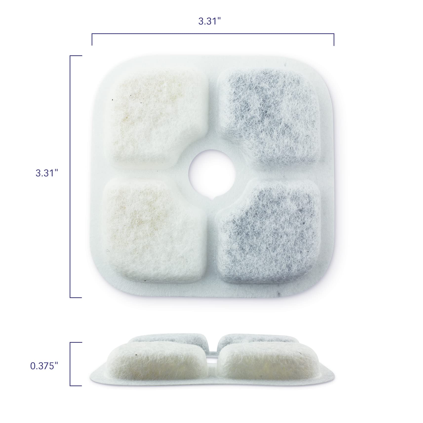 Pet Standard Water Filters, Compatible With Catit® Pixi™ Water Fountain, Pack Of 12