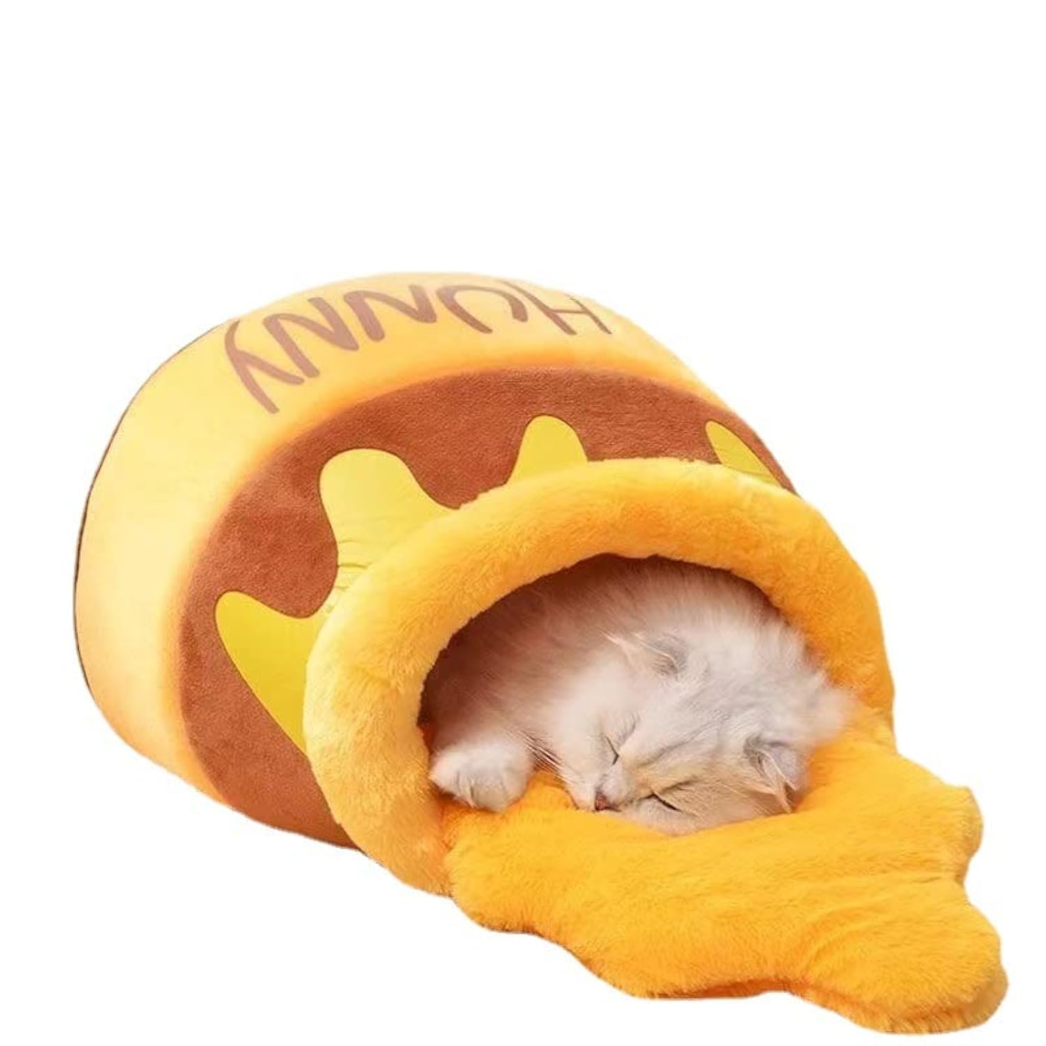 Pechvino Honey Pot Cat Bed - Comfortable Memory Foam Pet Furniture With Removable Cushion - Stylish And Washable Cat Bed For Sma